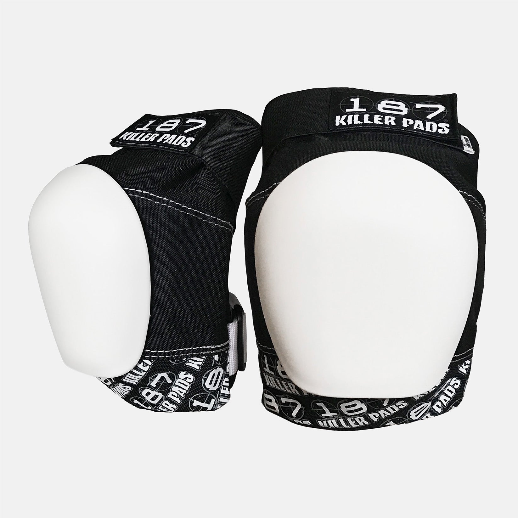 187 Killer Pads Pro Knee - Black / White Weiß Bild 1