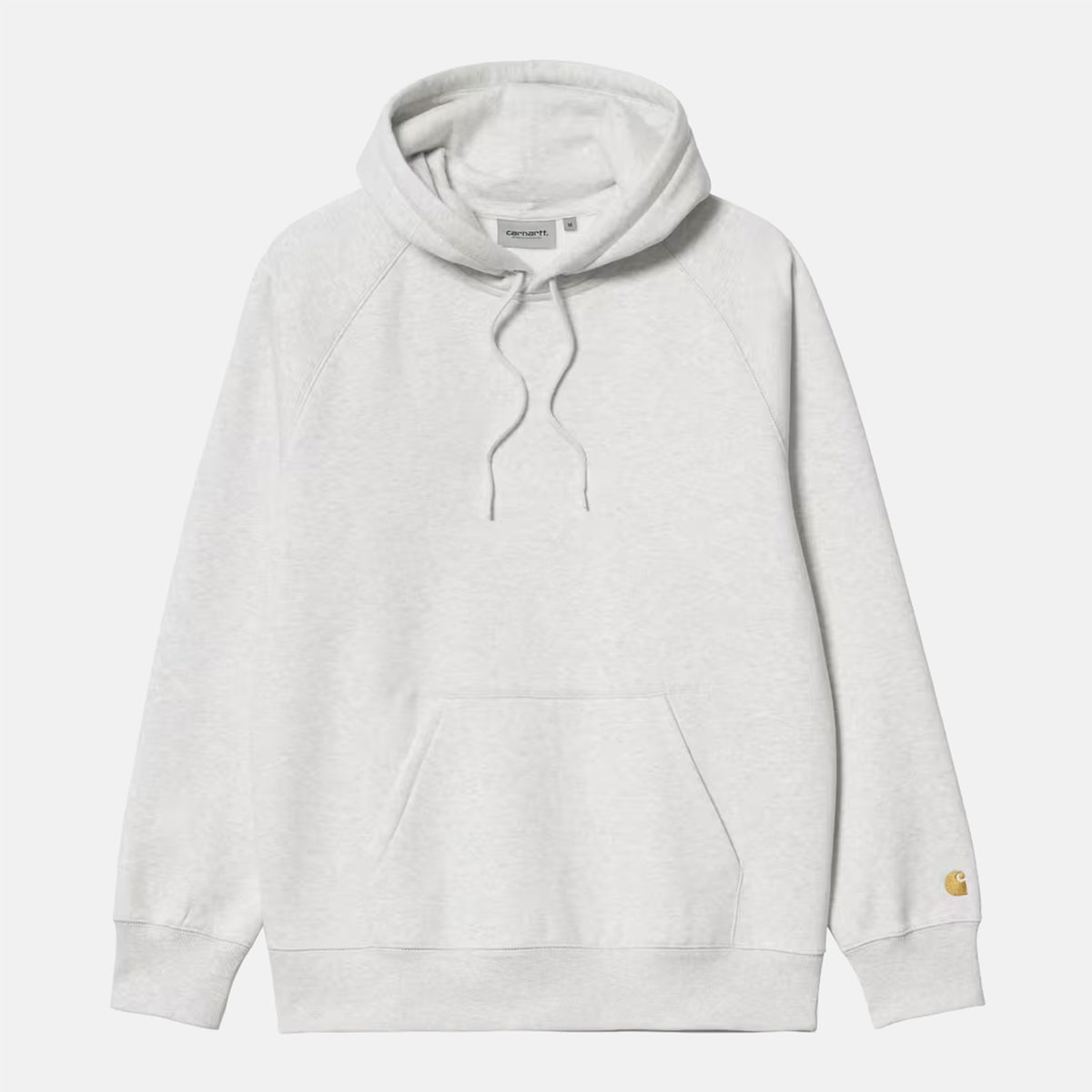 Carhartt WIP Hooded Chase Sweat - Ash Heather / Gold