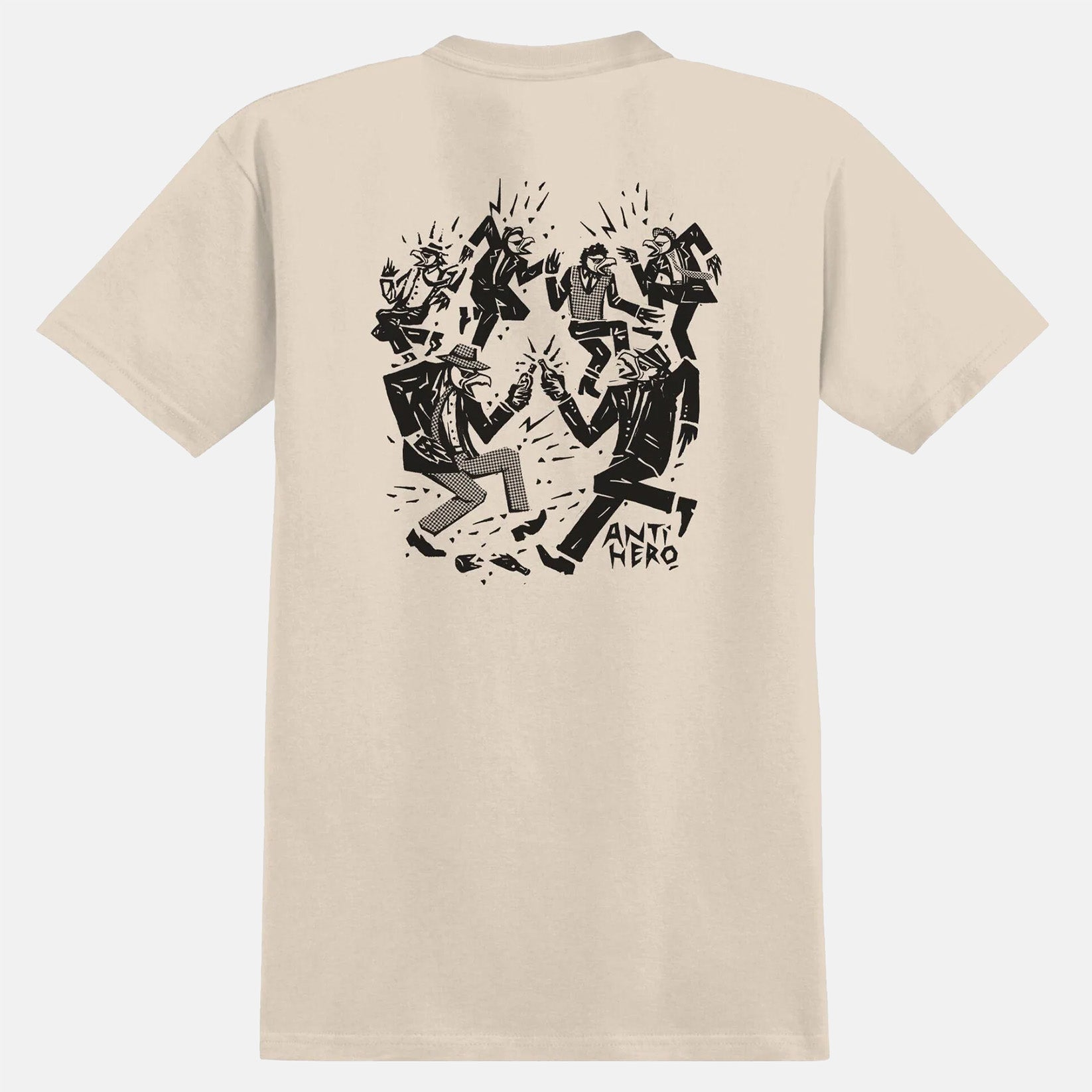 Anti Hero Ruder Bwoys Ringspun T-Shirt - Bone Braun Bild 1