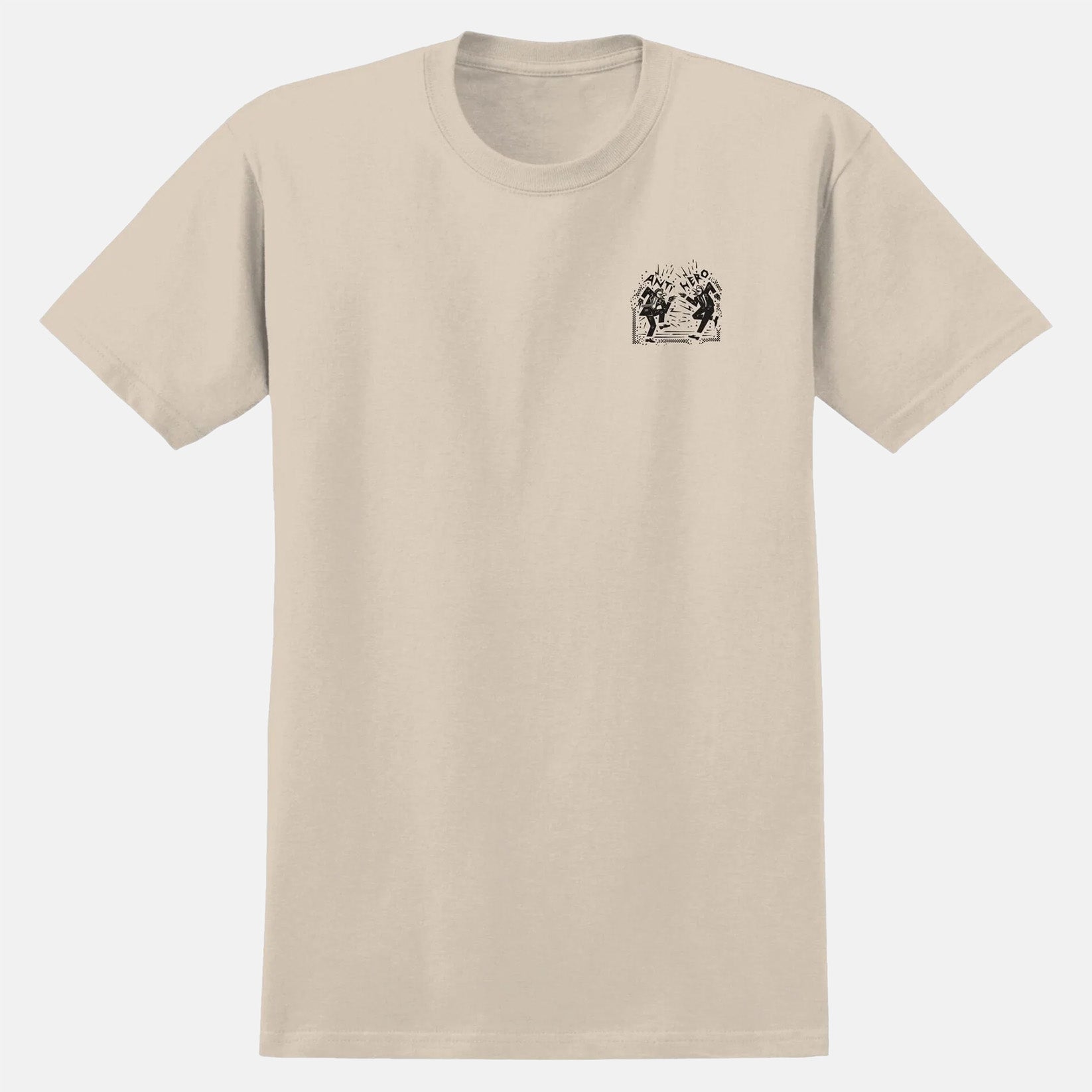 Anti Hero Ruder Bwoys Ringspun T-Shirt - Bone Braun Bild 2