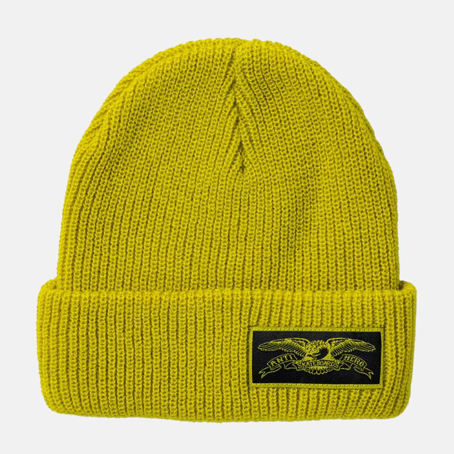 Anti Hero Stock Eagle Label Cuff Beanie - Yellow Gelb Bild 1