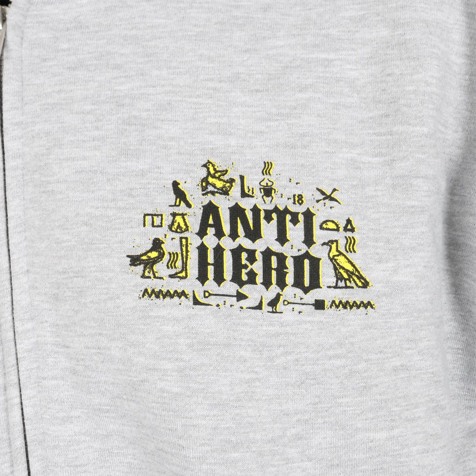 Anti Hero Zip Hoodie - Grey Heather Grau Bild 3