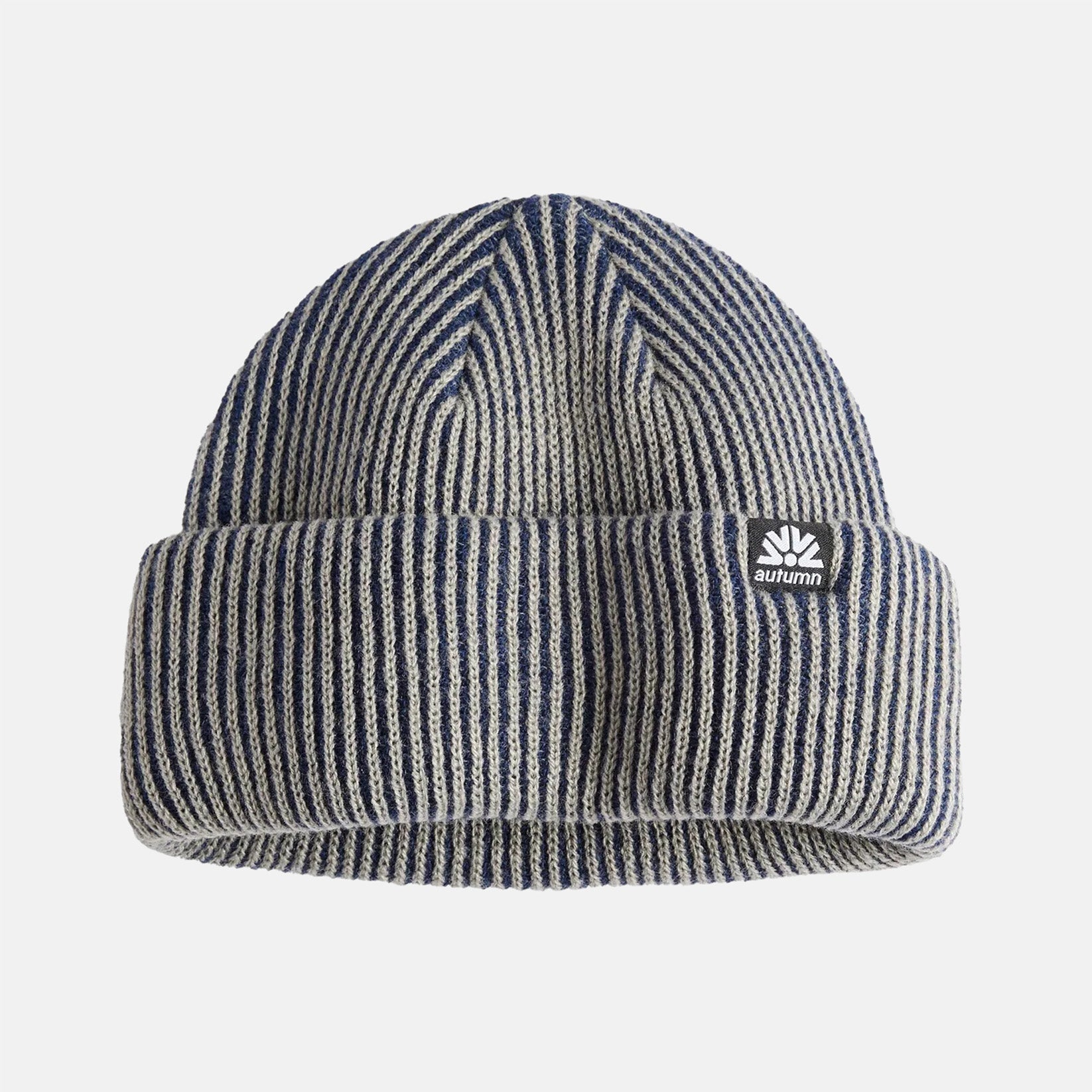 Autumn Cord Double Roll Beanie - Navy Blau Bild 1