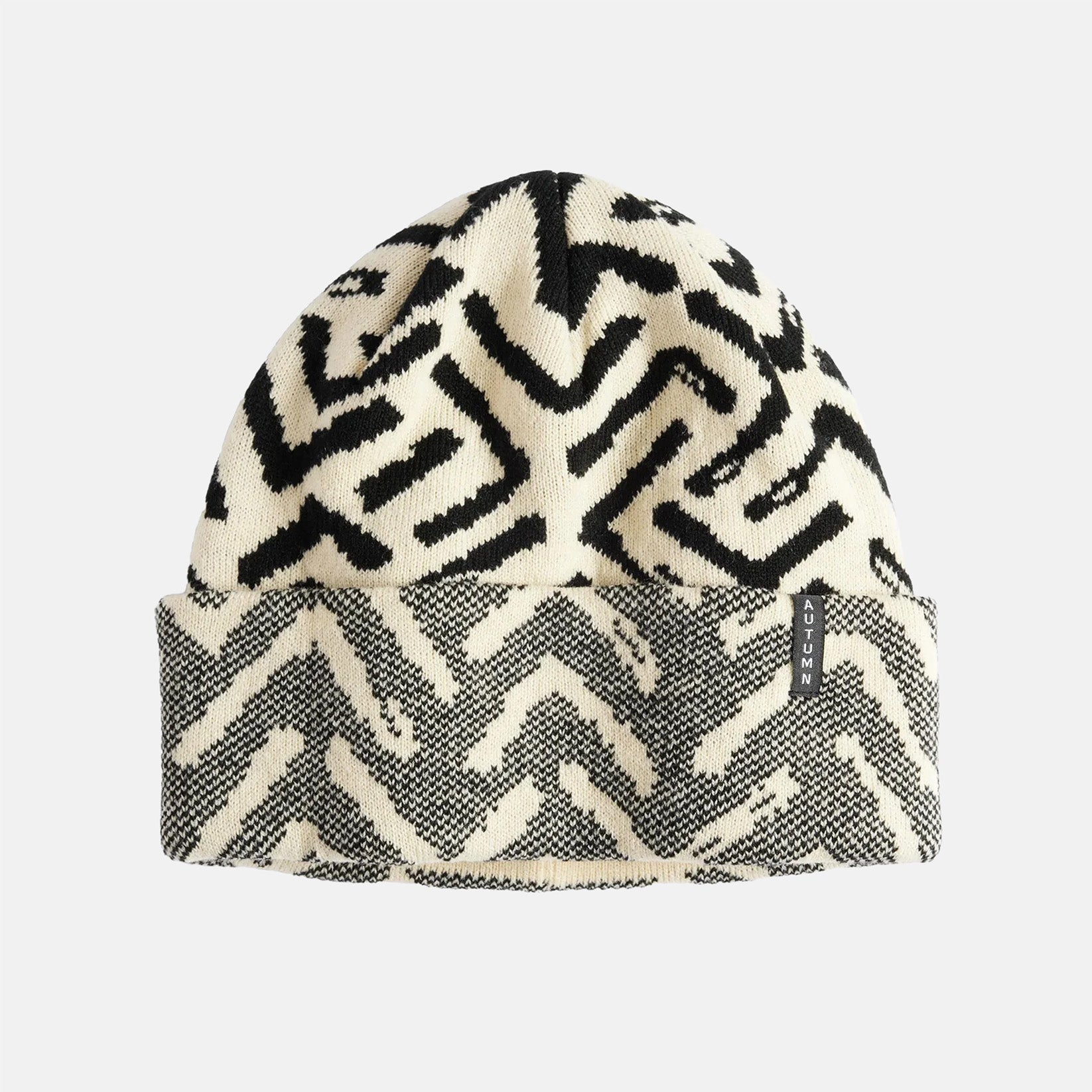 Autumn Geo Beanie - Eggshell Beige Bild 1
