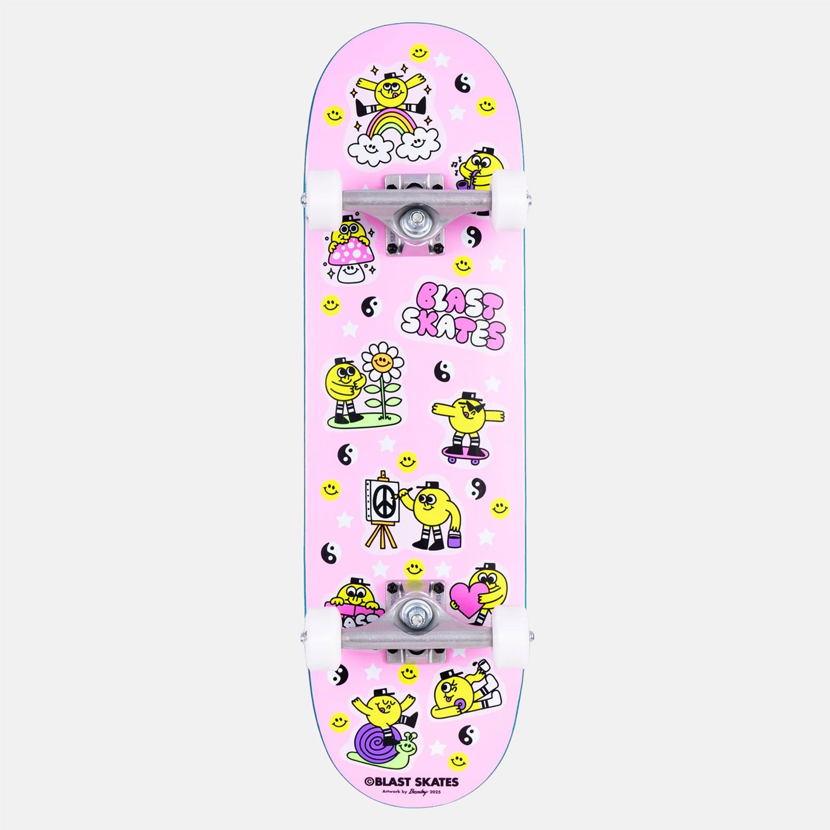 Blast Skates Gr8 Times 7.75 Complete - Neon Pink 0 Bild 1
