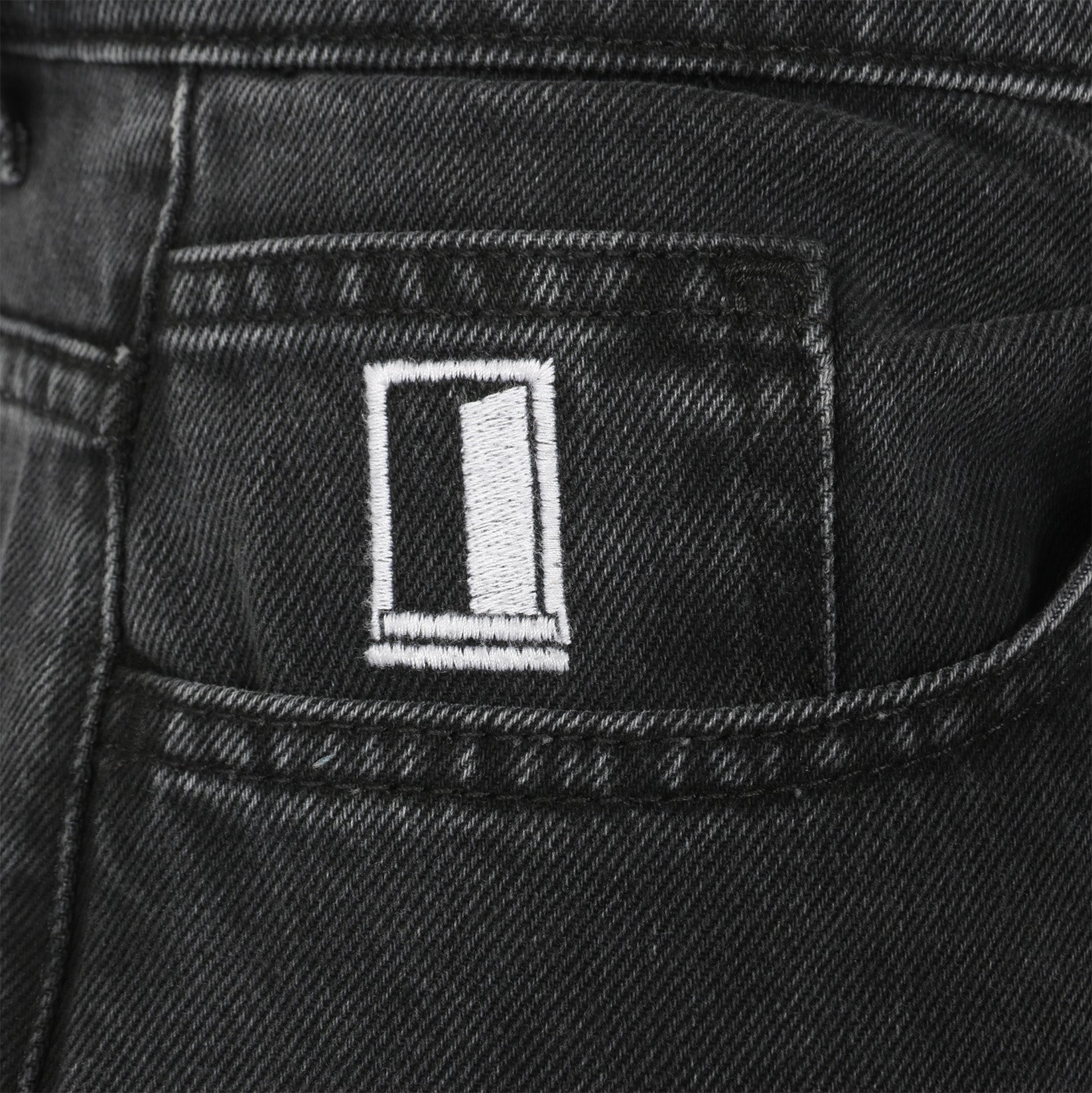 Blowout Baggy Jeans - Black Wash Black Bild 4