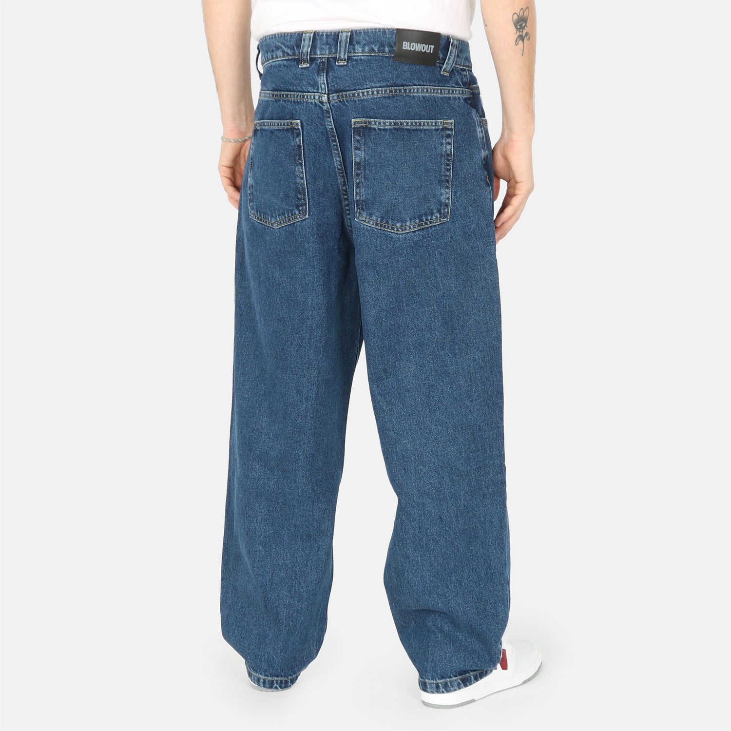 Blowout Baggy Jeans - Stone Blue Blau Bild 3