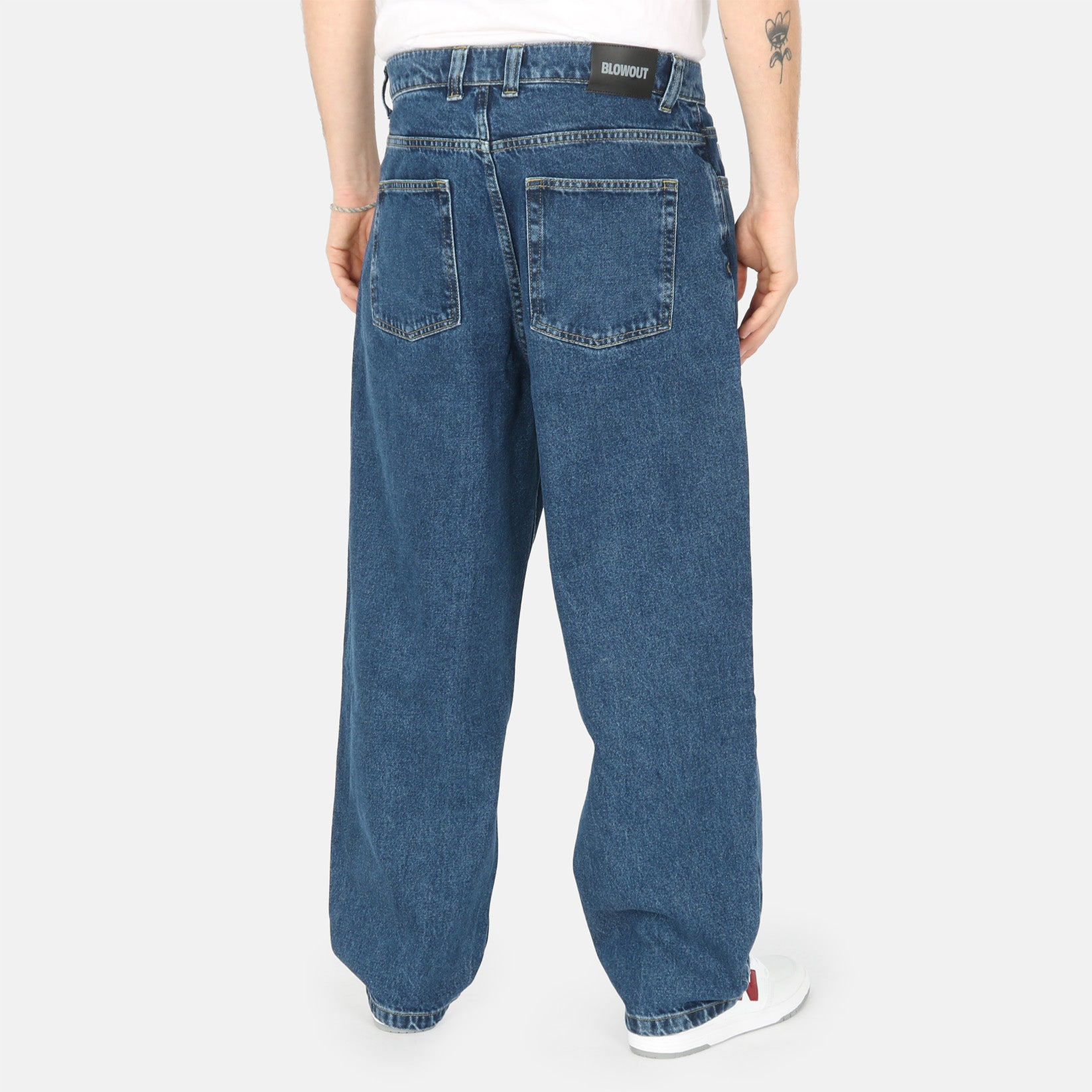 Blowout Baggy Jeans - Stone Blue Blau Bild 3