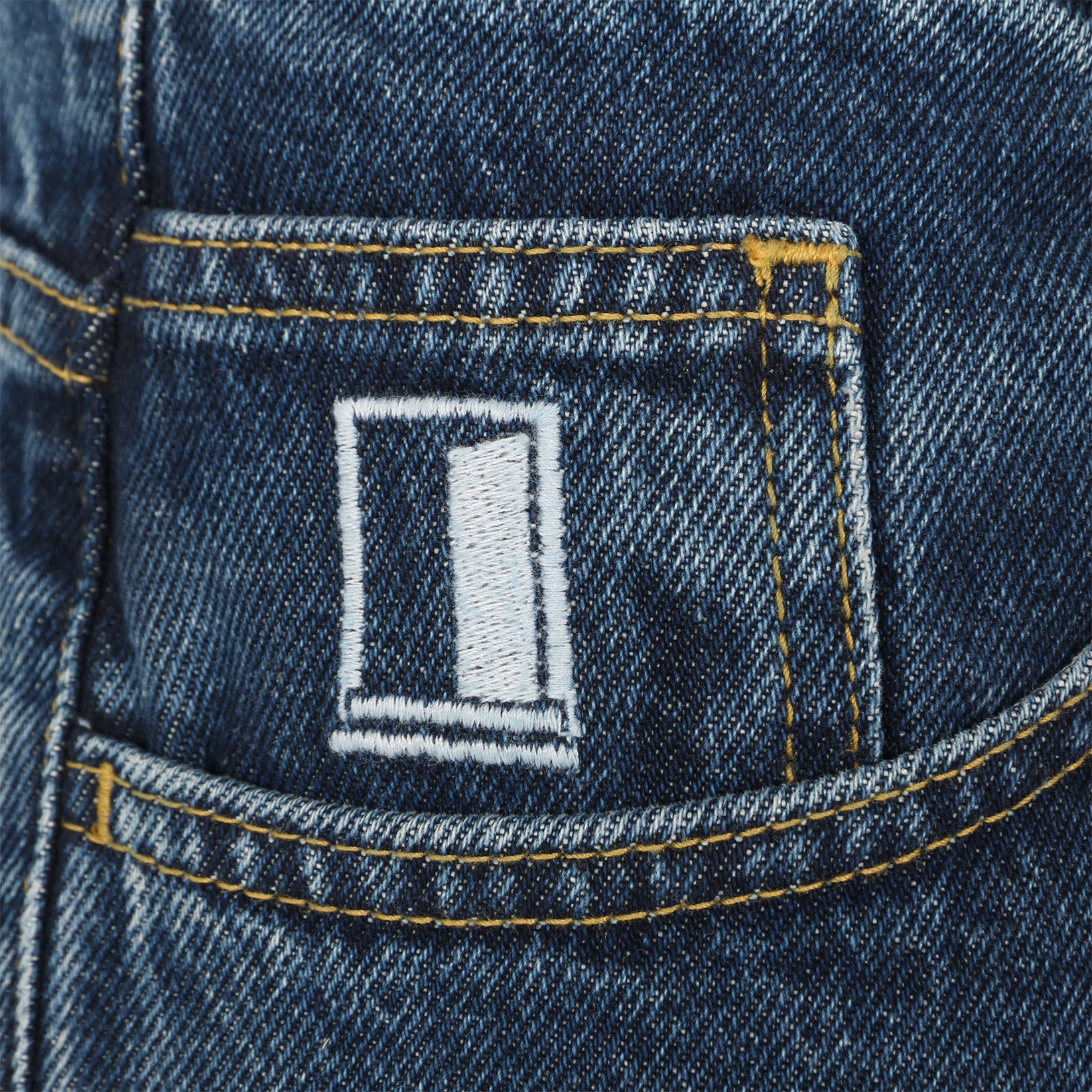 Blowout Baggy Jeans - Stone Blue Blau Bild 4