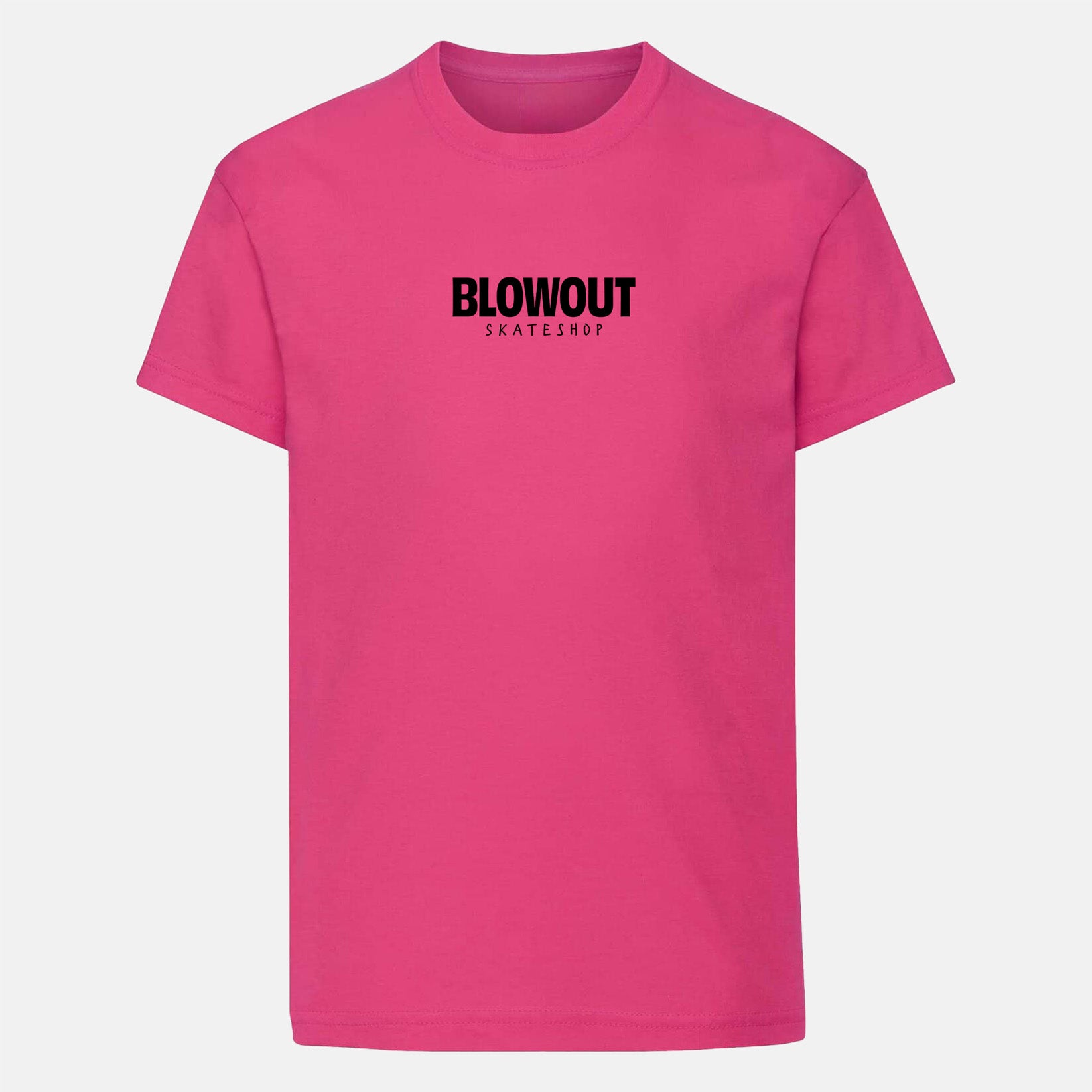 Blowout Kids Skateshop Logo T-Shirt - Fuchsia Pink Bild 1