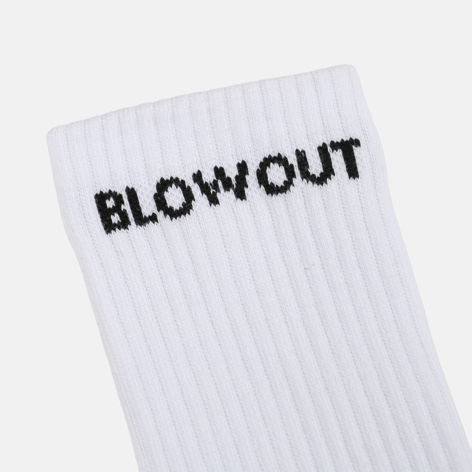 Blowout Logo Socke - White Weiß Bild 2