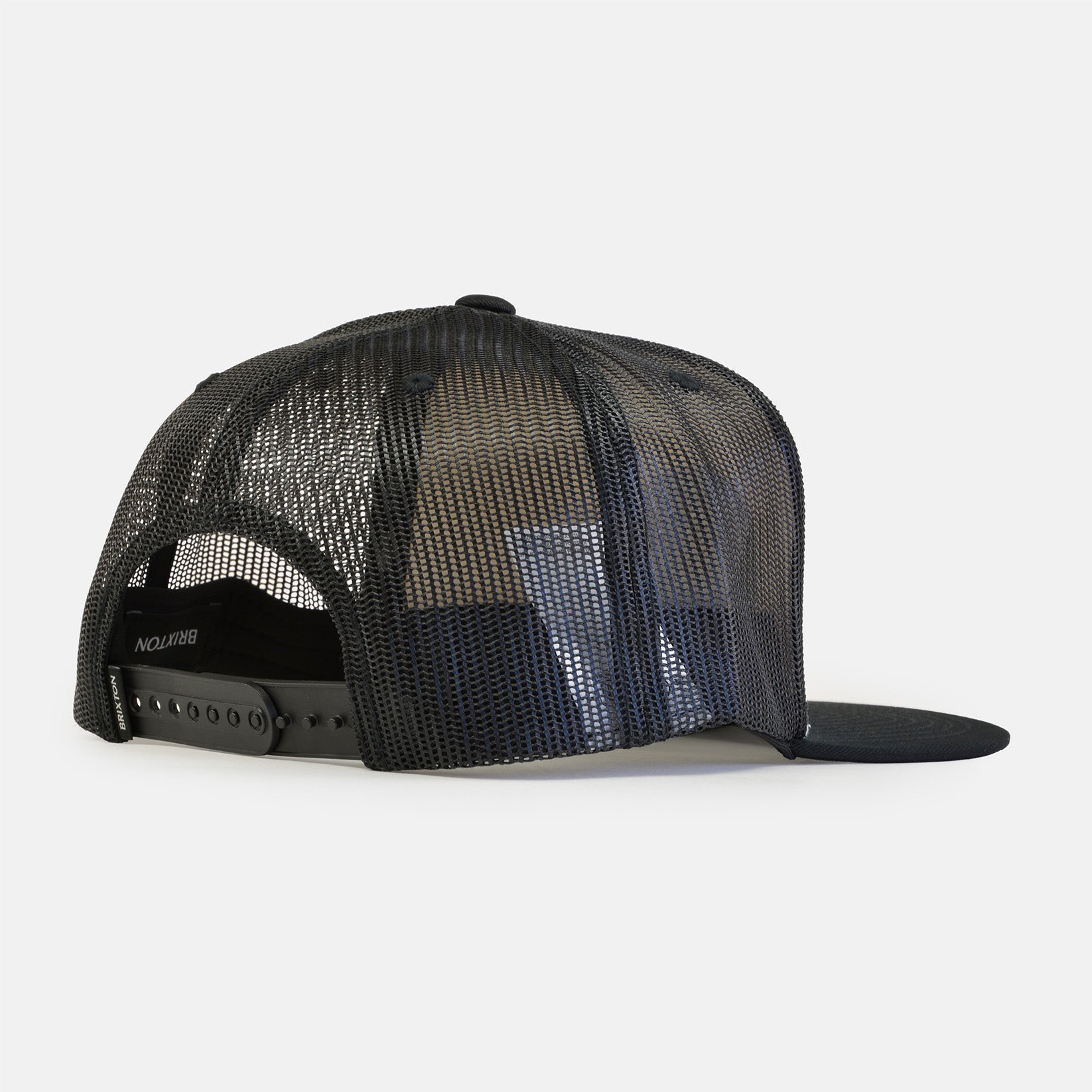 Brixton Oath Mid Profile Trucker Cap - White / Black Weiß Bild 3