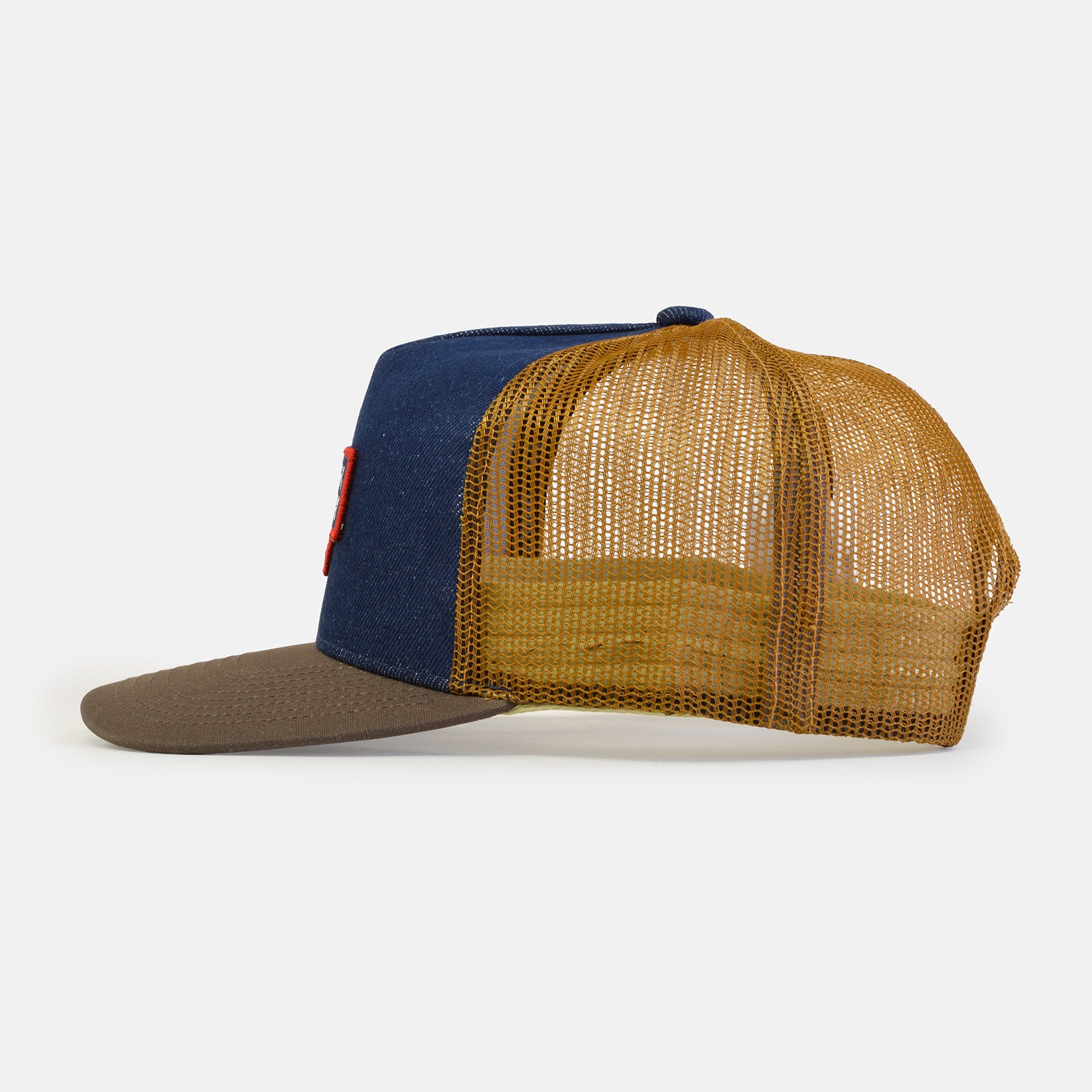 Brixton Reeves Trucker Cap - Washed Denim Blau Bild 2