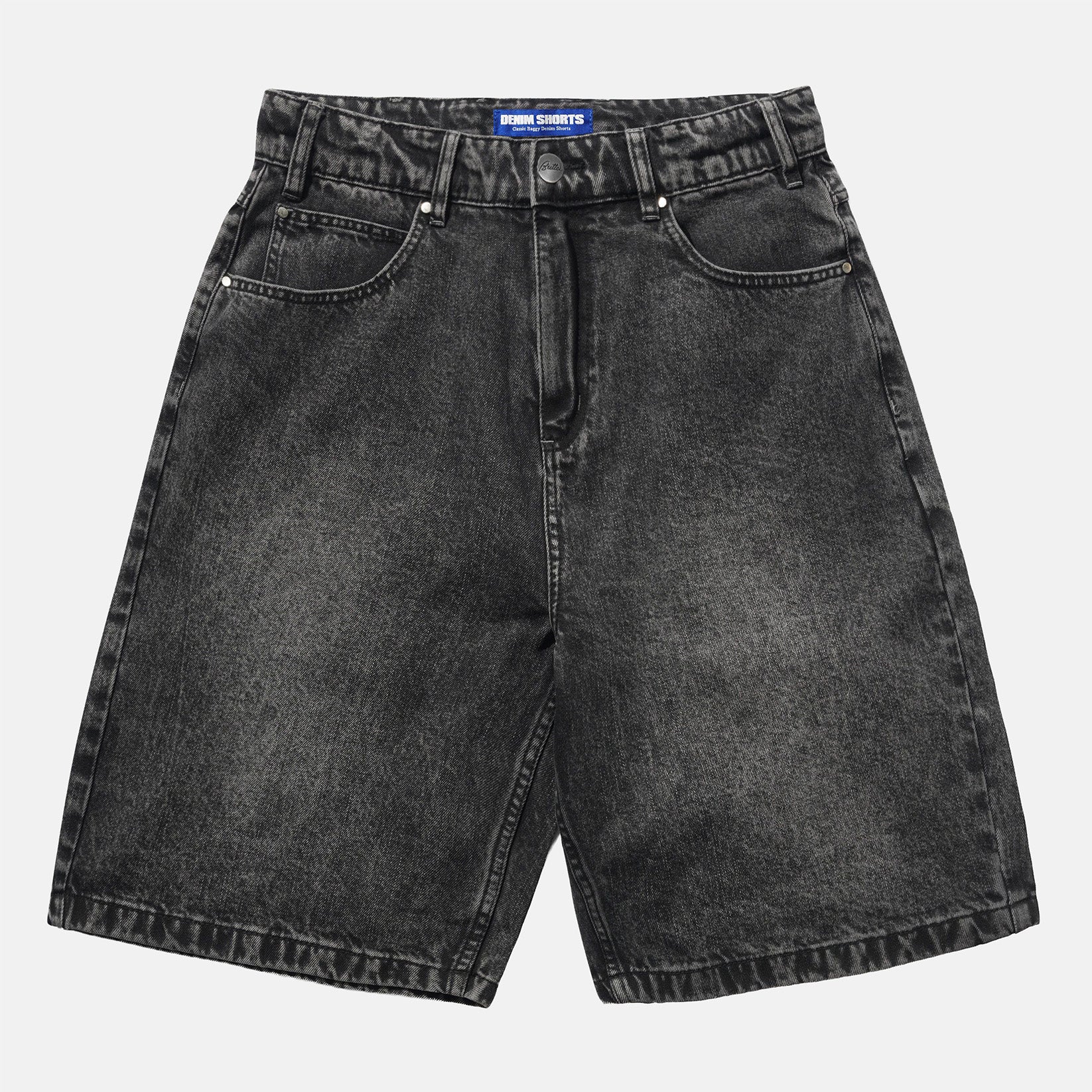 Butter Goods Drummer Baggy Denim Short - Streaky Black Schwarz Bild 2