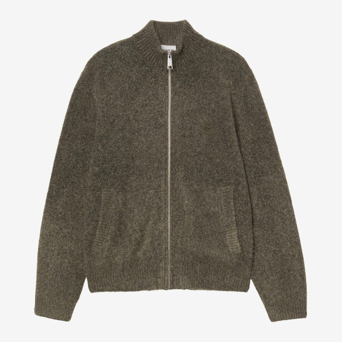 Carhartt WIP Curtis Sweater Jacket - Tangled Shungite, Vorderansicht