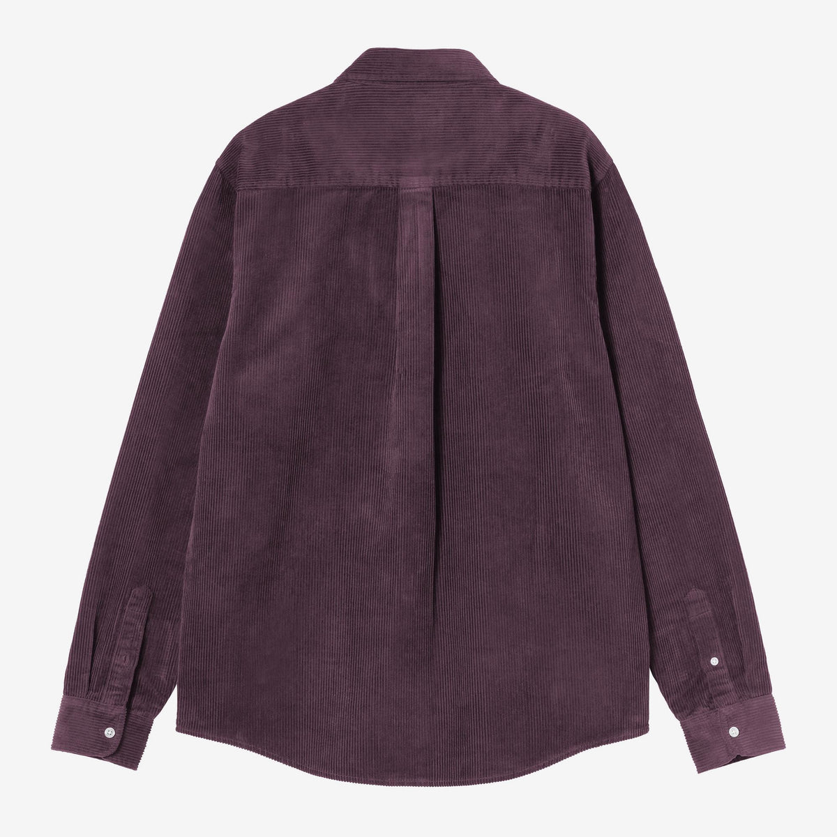 Carhartt WIP L/S Madison Cord Shirt - Cozy Purple, Rückansicht