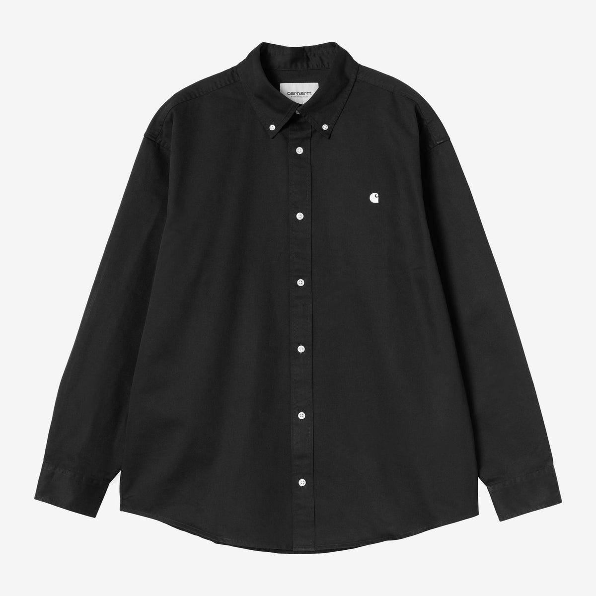 Carhartt WIP L/S OG Madison Shirt - Black, Vorderansicht