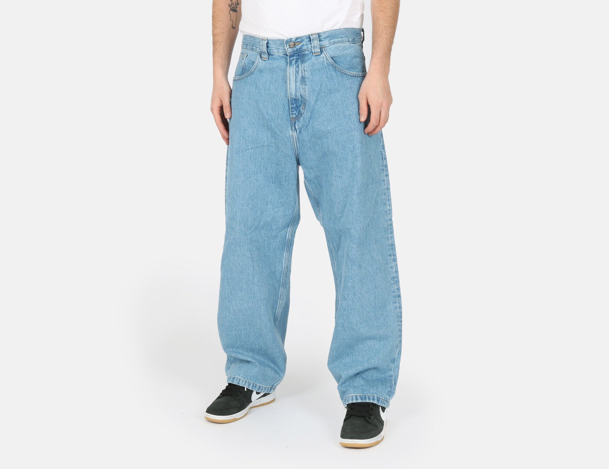 Carhartt WIP Brandon Pant - Blue Stone Bleached Blau Bild 1
