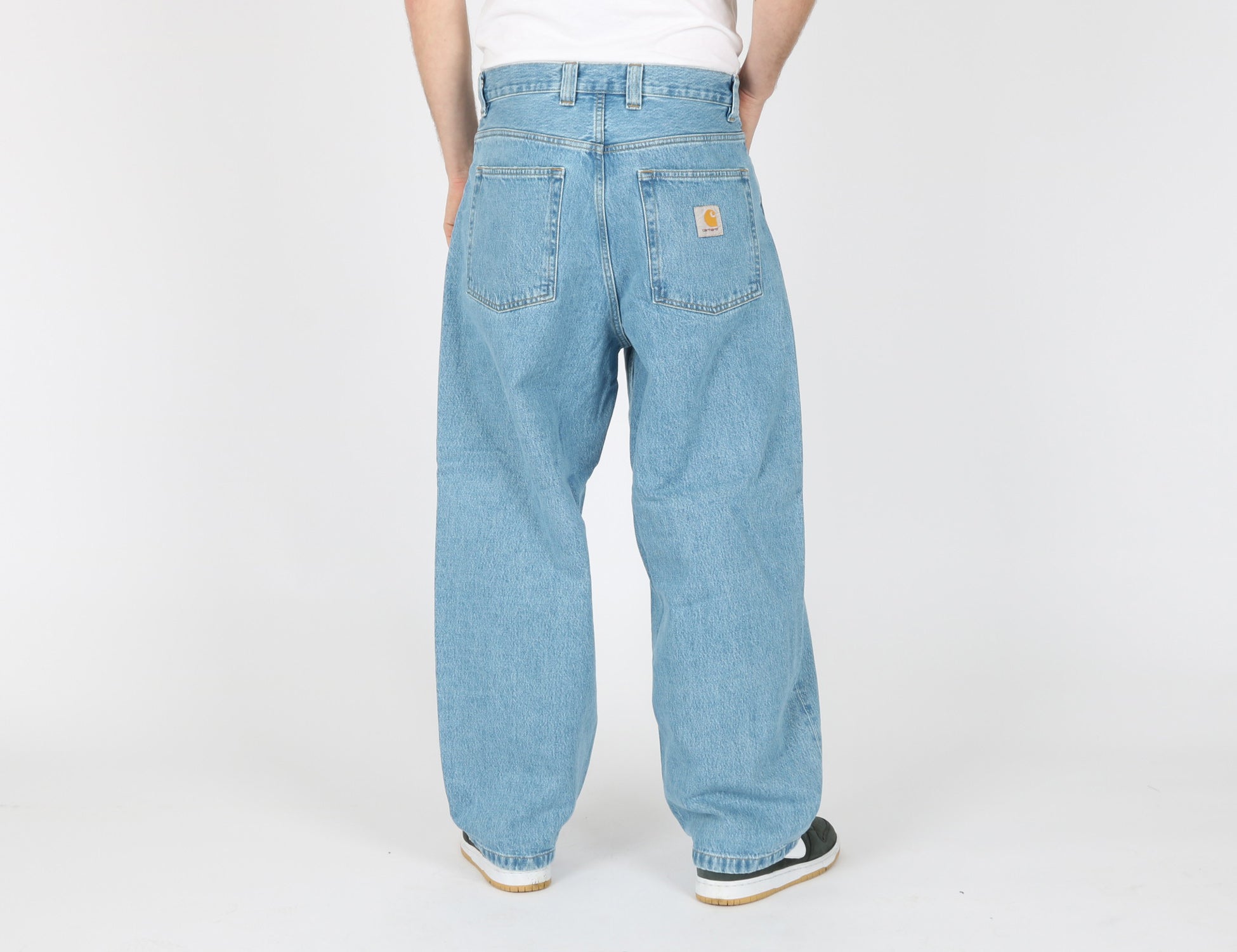 Carhartt WIP Brandon Pant - Blue Stone Bleached Blau Bild 3