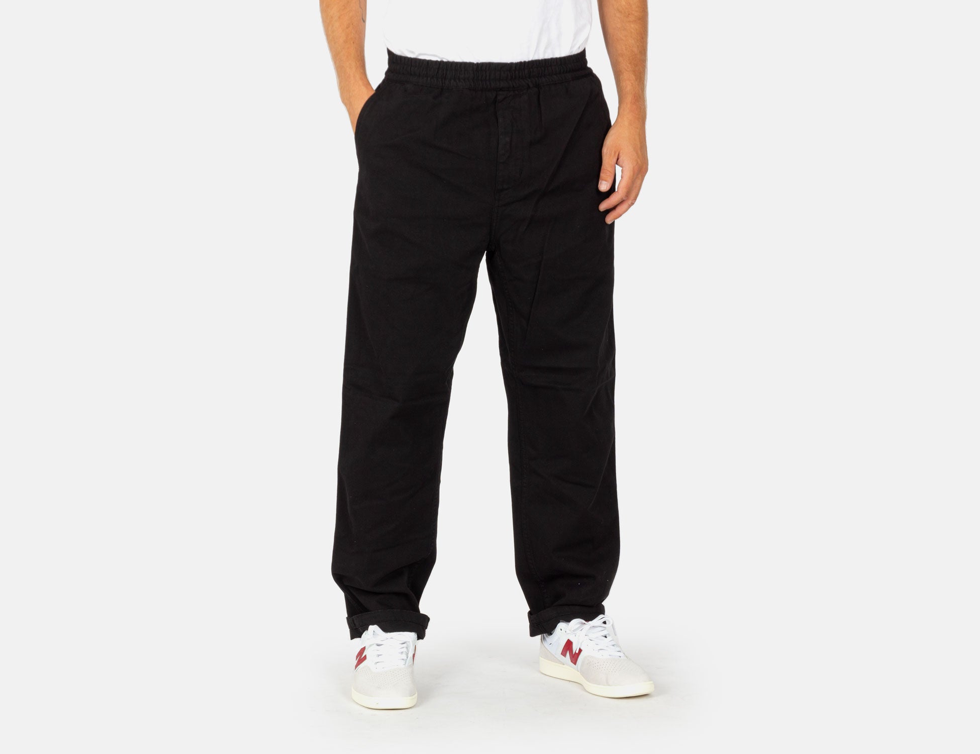 Carhartt WIP Flint Pant - Black Garment Dyed Schwarz Bild 1