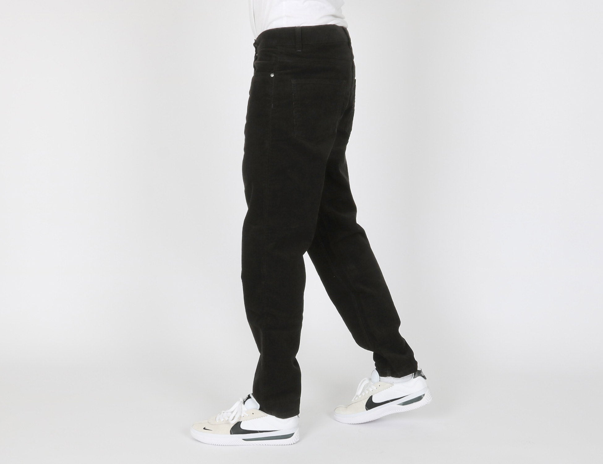 Carhartt WIP Newel Cord Pant - Black Rinsed Schwarz Bild 2
