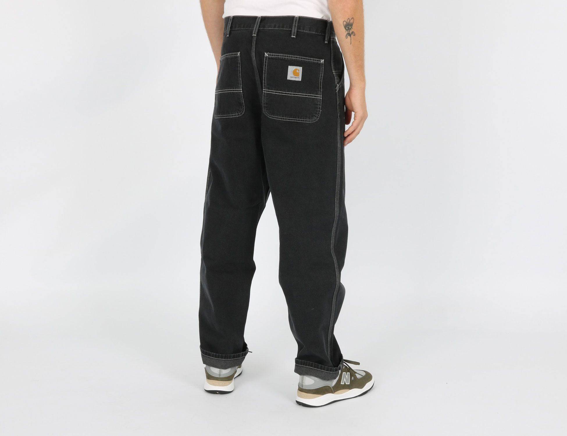 Carhartt WIP Simple Pant - Black stone washed Schwarz Bild 4