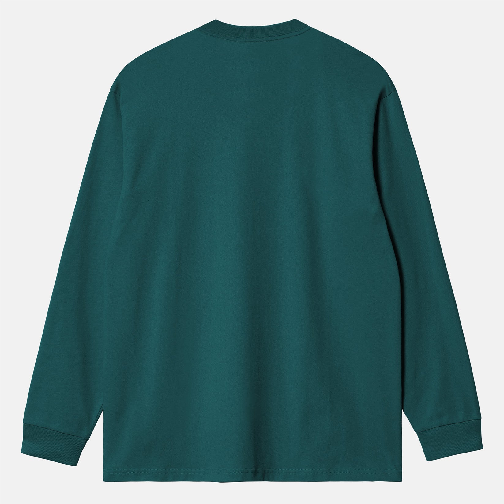 Carhartt WIP American Script Longsleeve - Malachite Grün Bild 2