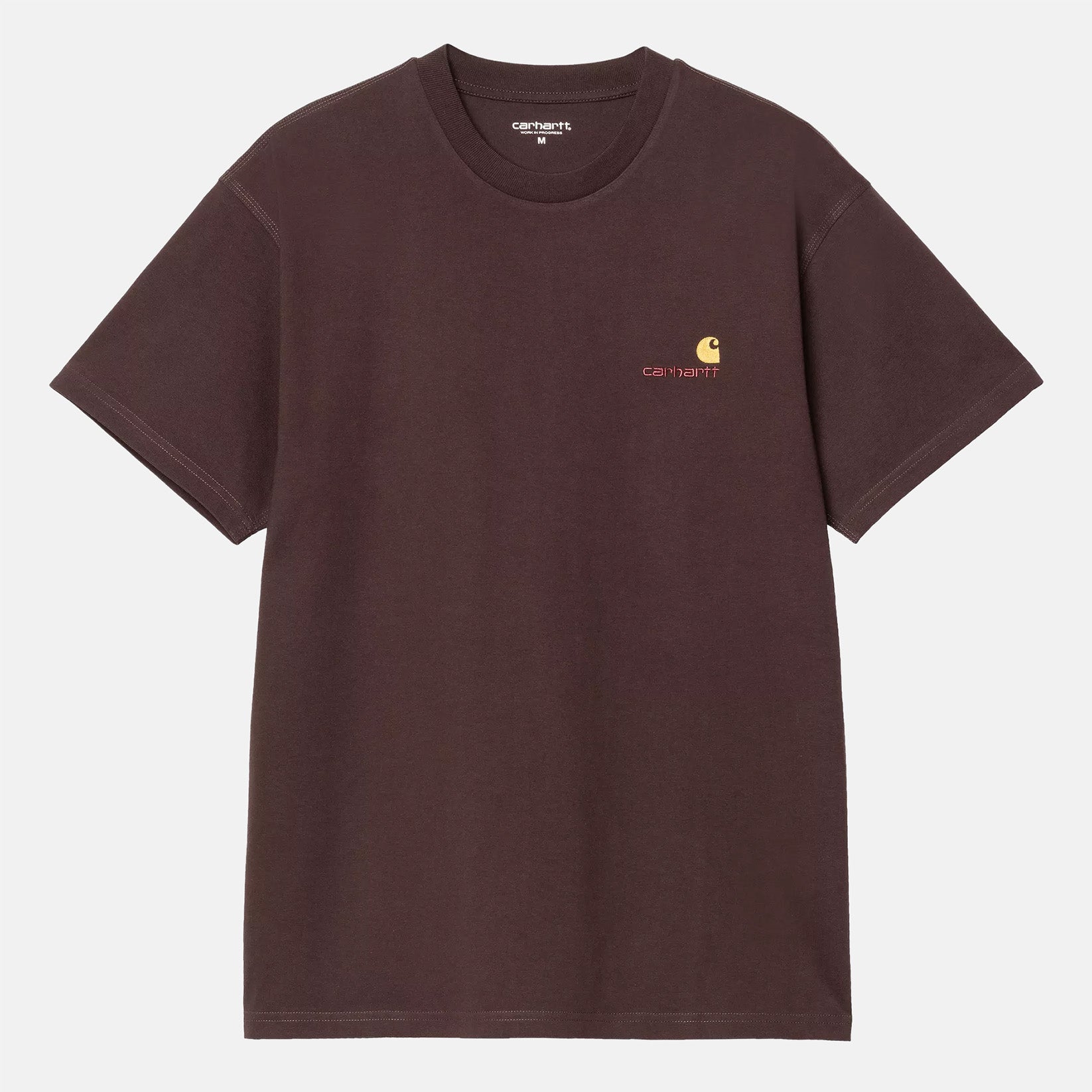 Carhartt WIP American Script T-Shirt - Palisander Rot Bild 1