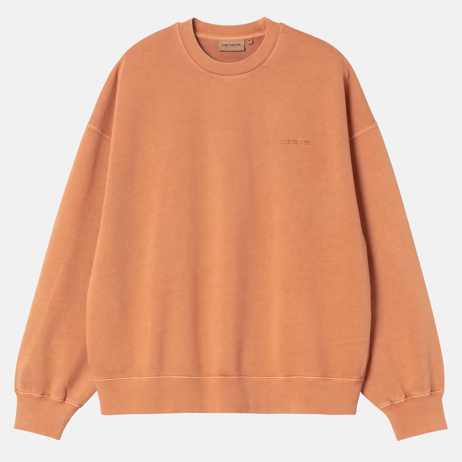 Carhartt WIP Benton Sweat - Redheaven Garment Dyed Orange Bild 1