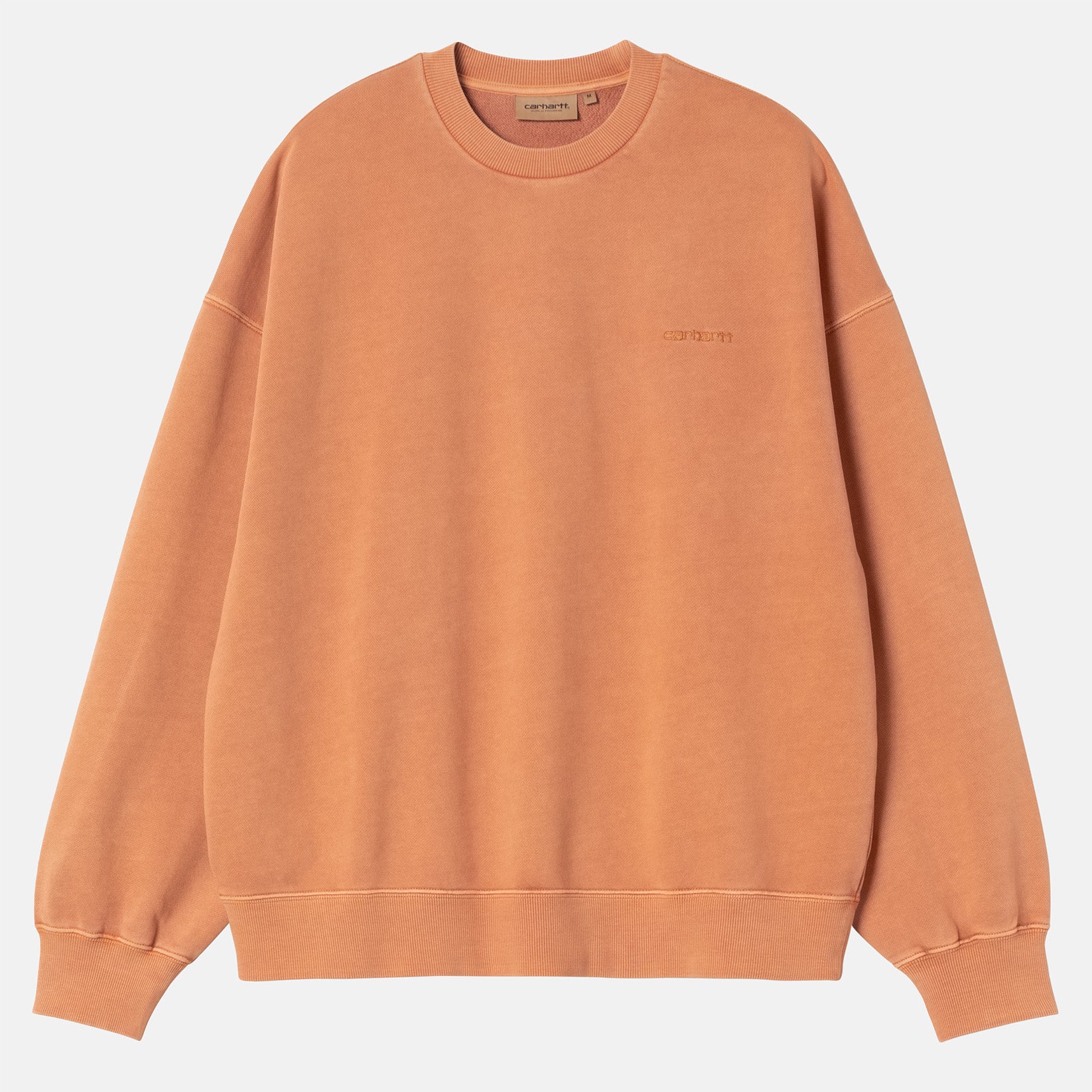 Carhartt WIP Benton Sweat - Redheaven Garment Dyed Orange Bild 1