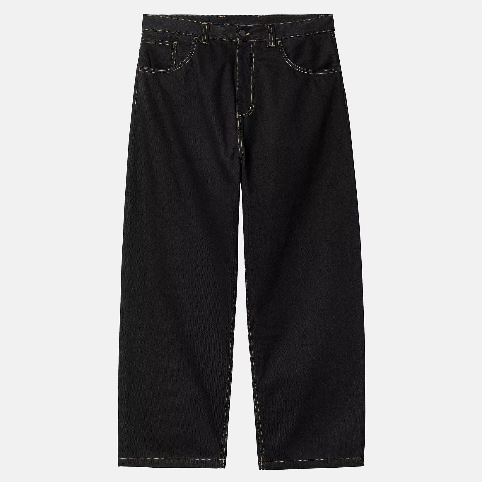 Carhartt WIP Brandon Baggy Pant - Black Rinsed Schwarz Bild 2