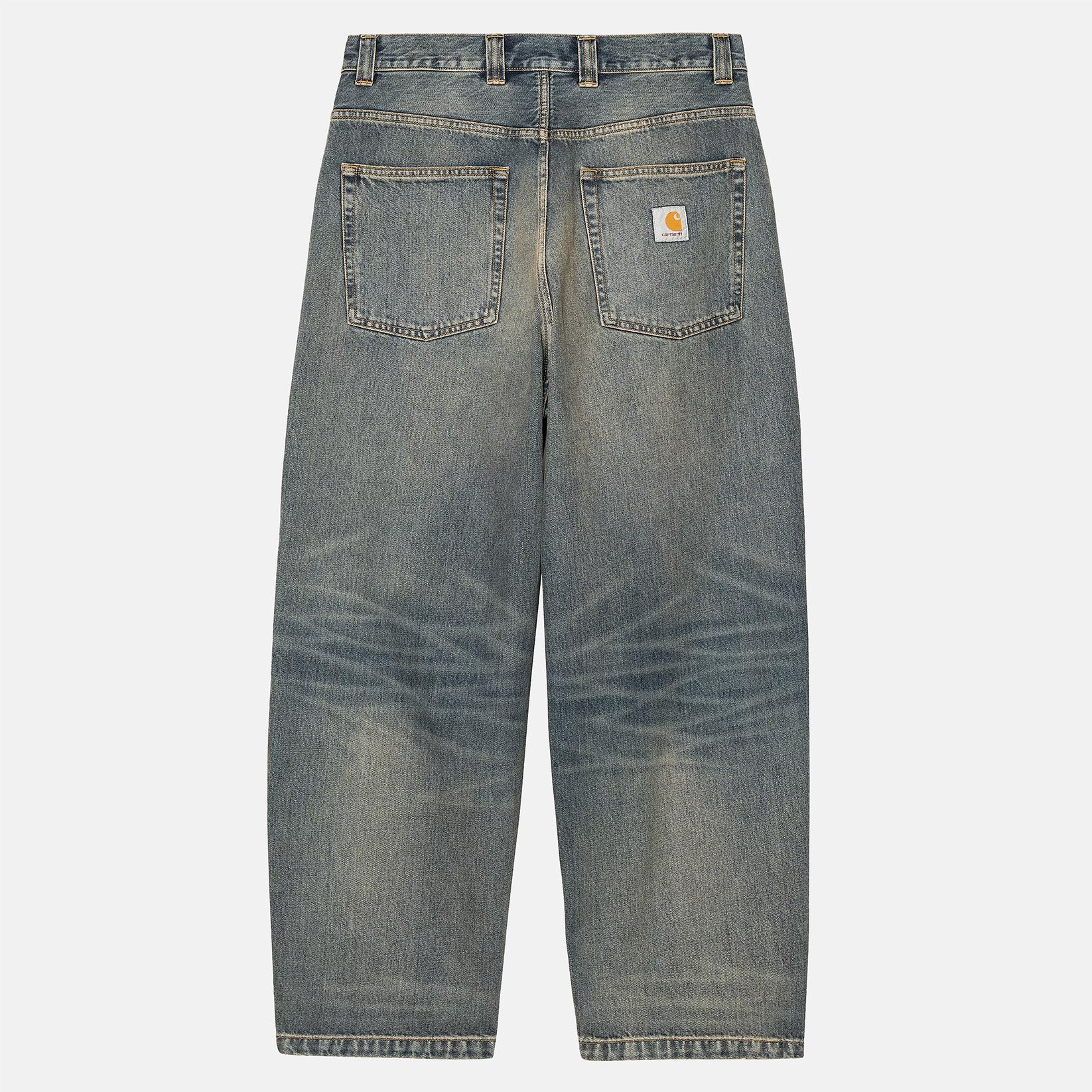 Carhartt WIP Brandon Baggy Pant - Blue Worn Used Wash Blau Bild 2