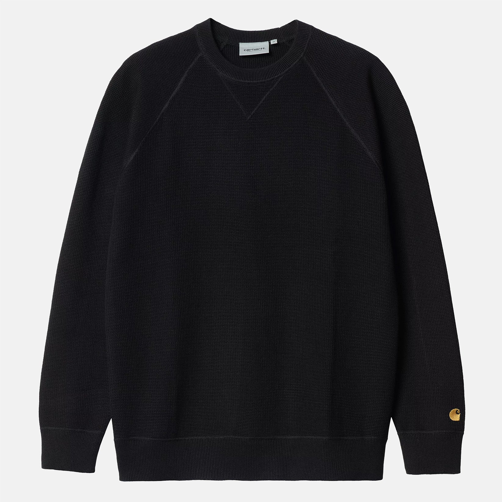 Carhartt WIP Chase Knit Crewneck - Black / Gold Black / Gold Bild 1