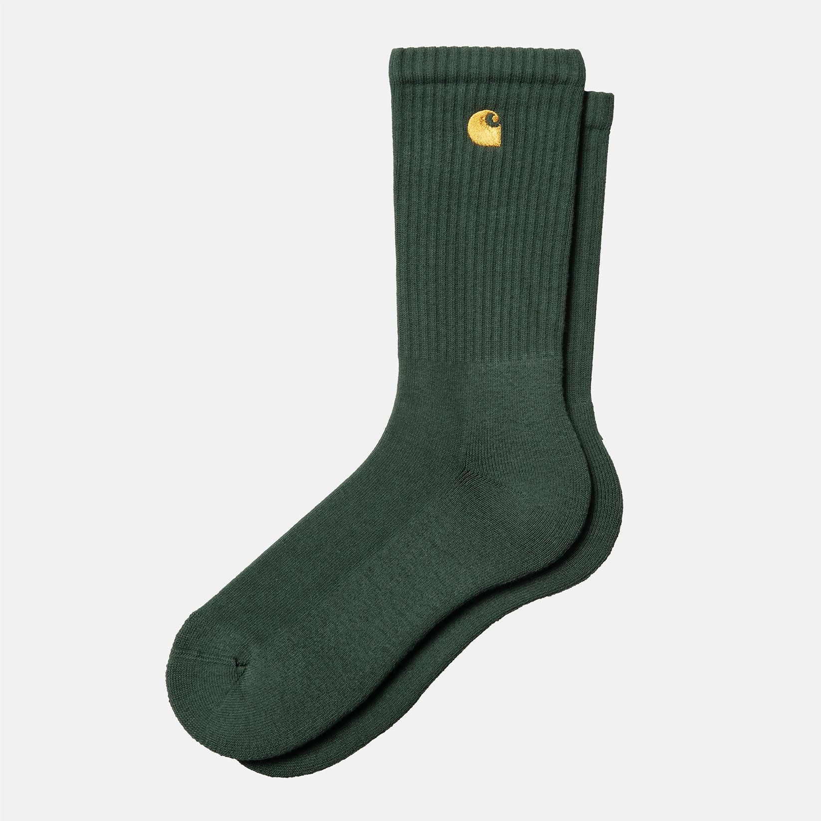 Carhartt WIP Chase Socks - Sycamore Tree / Gold Grün Bild 1