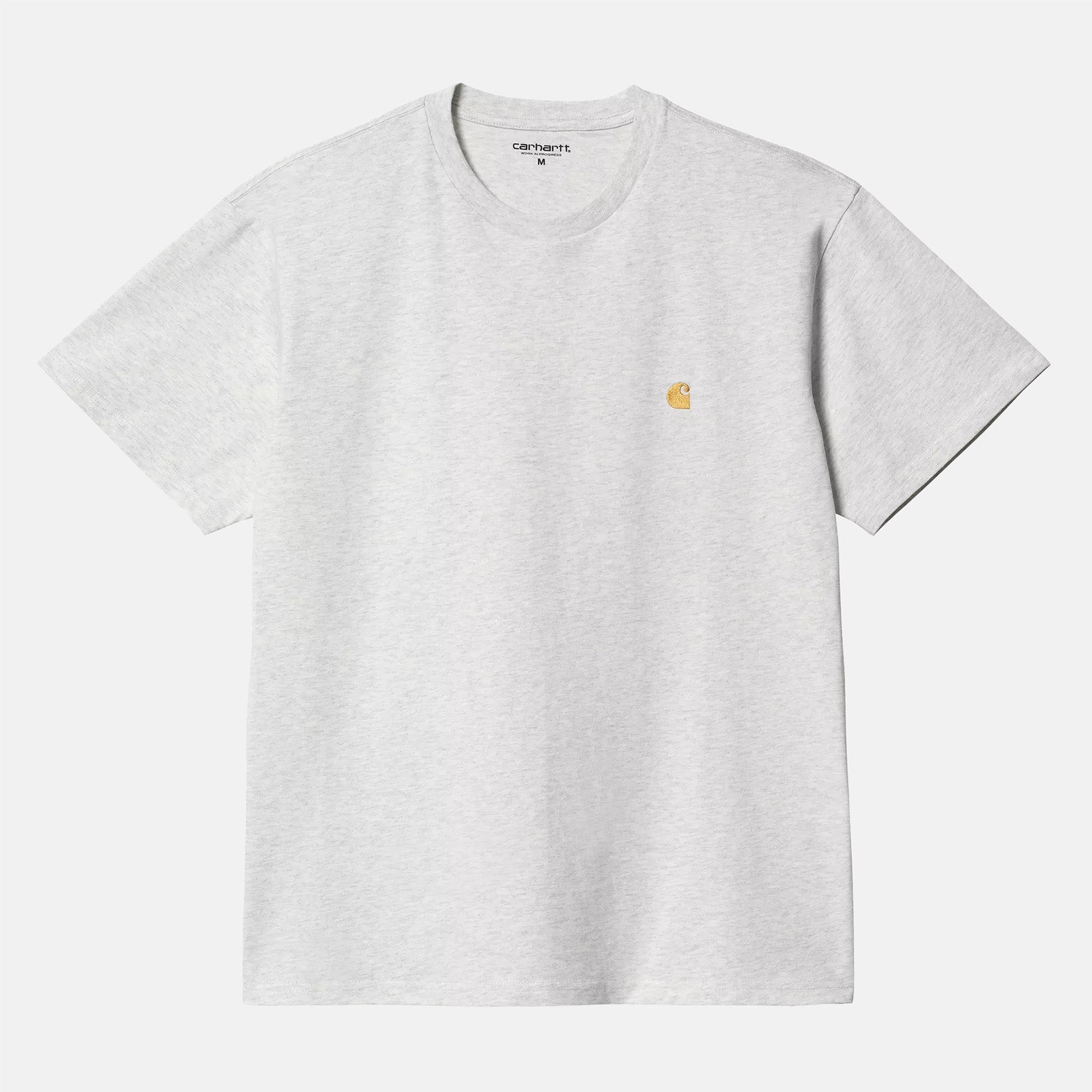 Carhartt WIP Chase T-Shirt - Ash Heather / Gold Grau Bild 1
