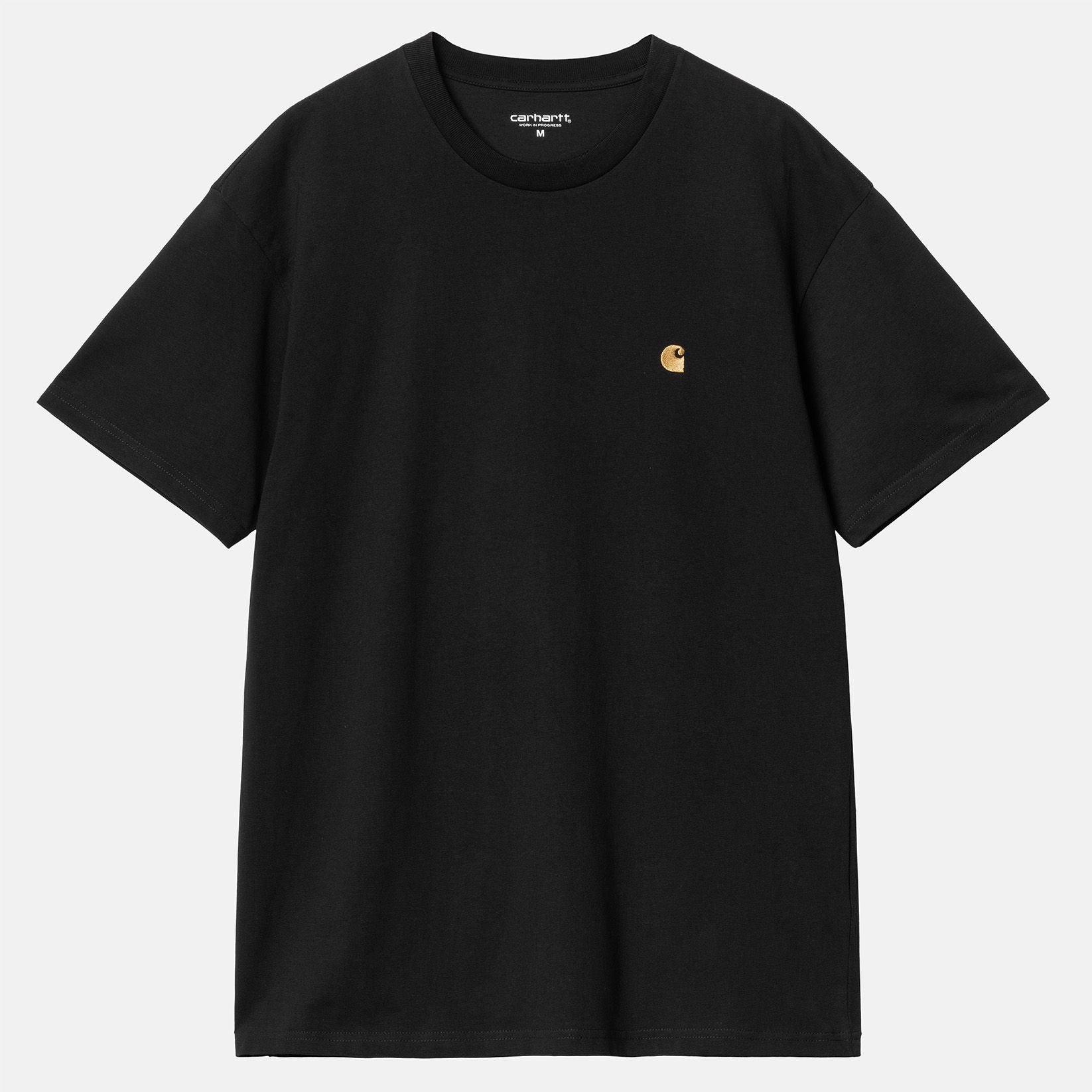 Carhartt WIP Chase T-Shirt - Black / Gold Schwarz Bild 1