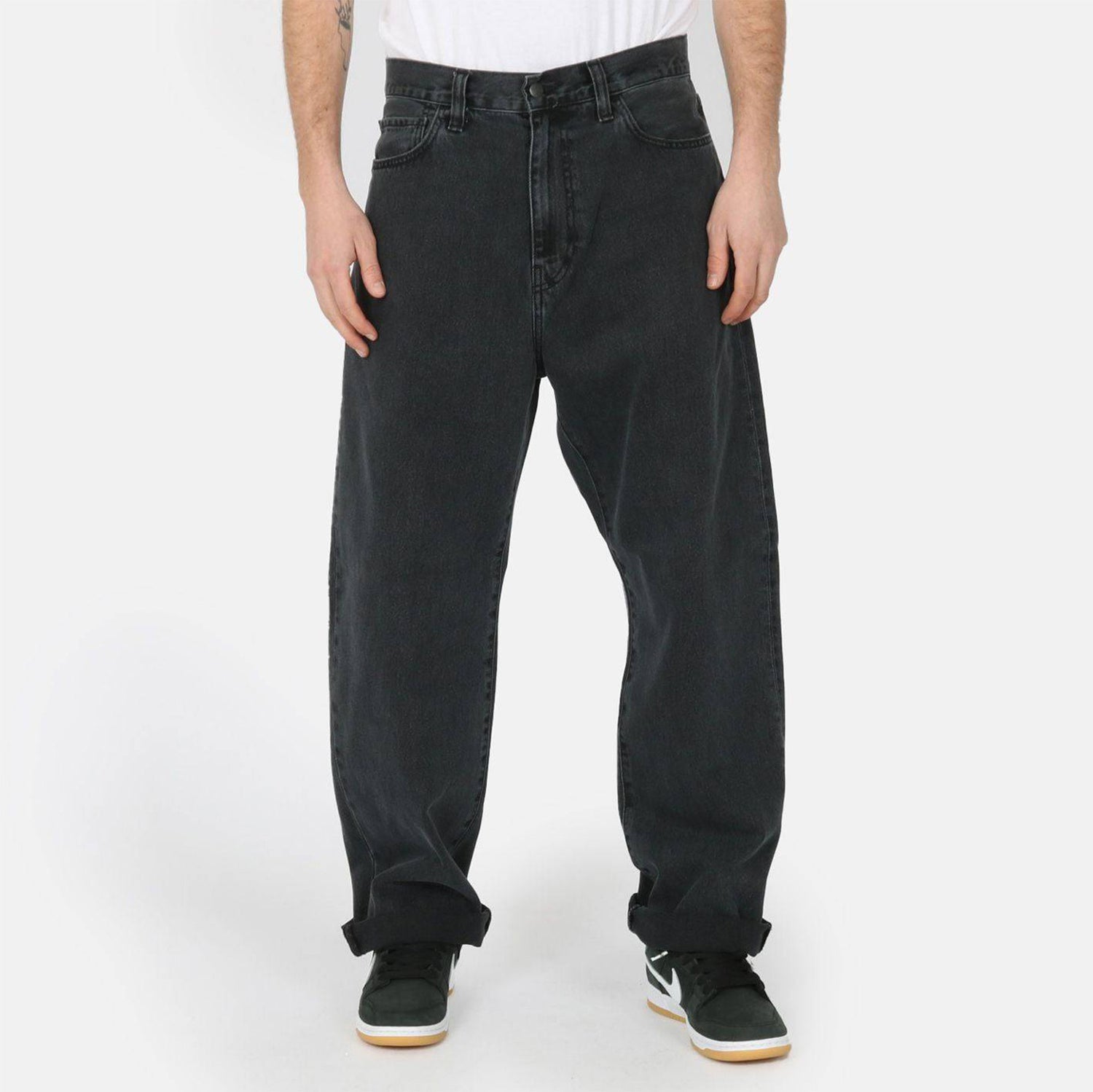 Carhartt WIP Landon Pant - Black Stone Washed Schwarz Bild 1