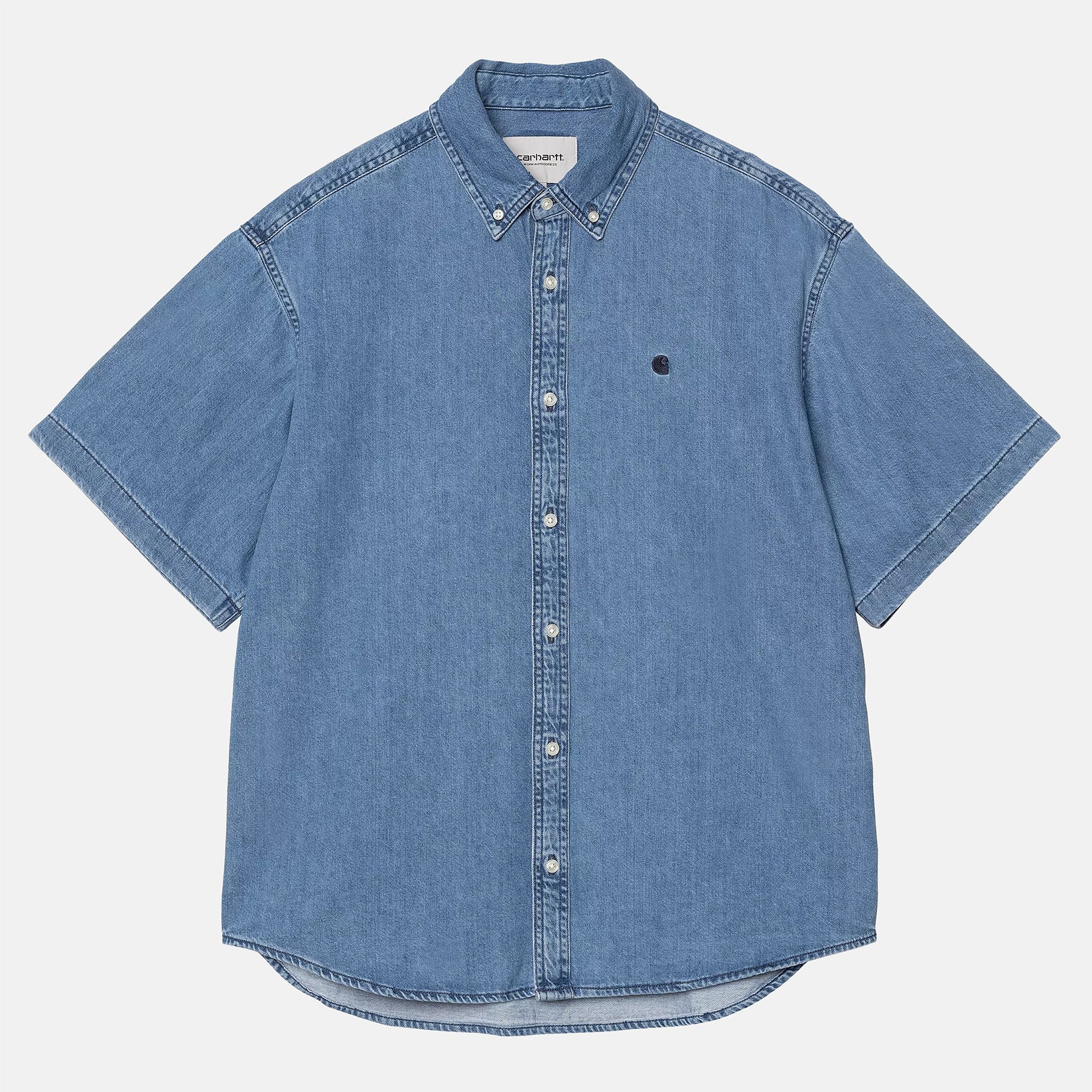 Carhartt WIP Lucas Hemd - Blue Stone Washed Blau Bild 1