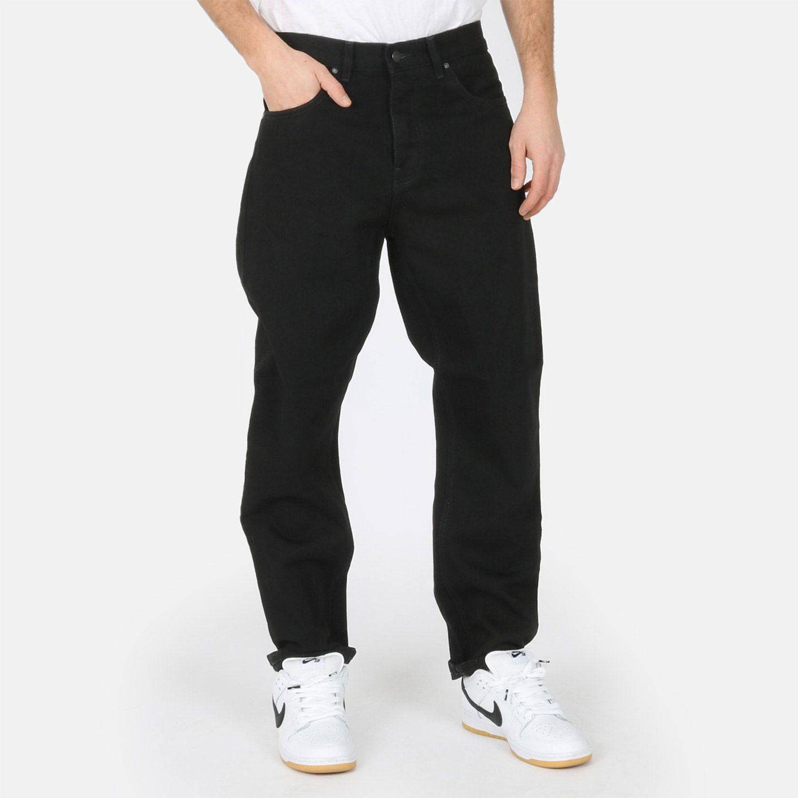 Carhartt WIP Newel Pant - Black One Wash Schwarz Bild 1