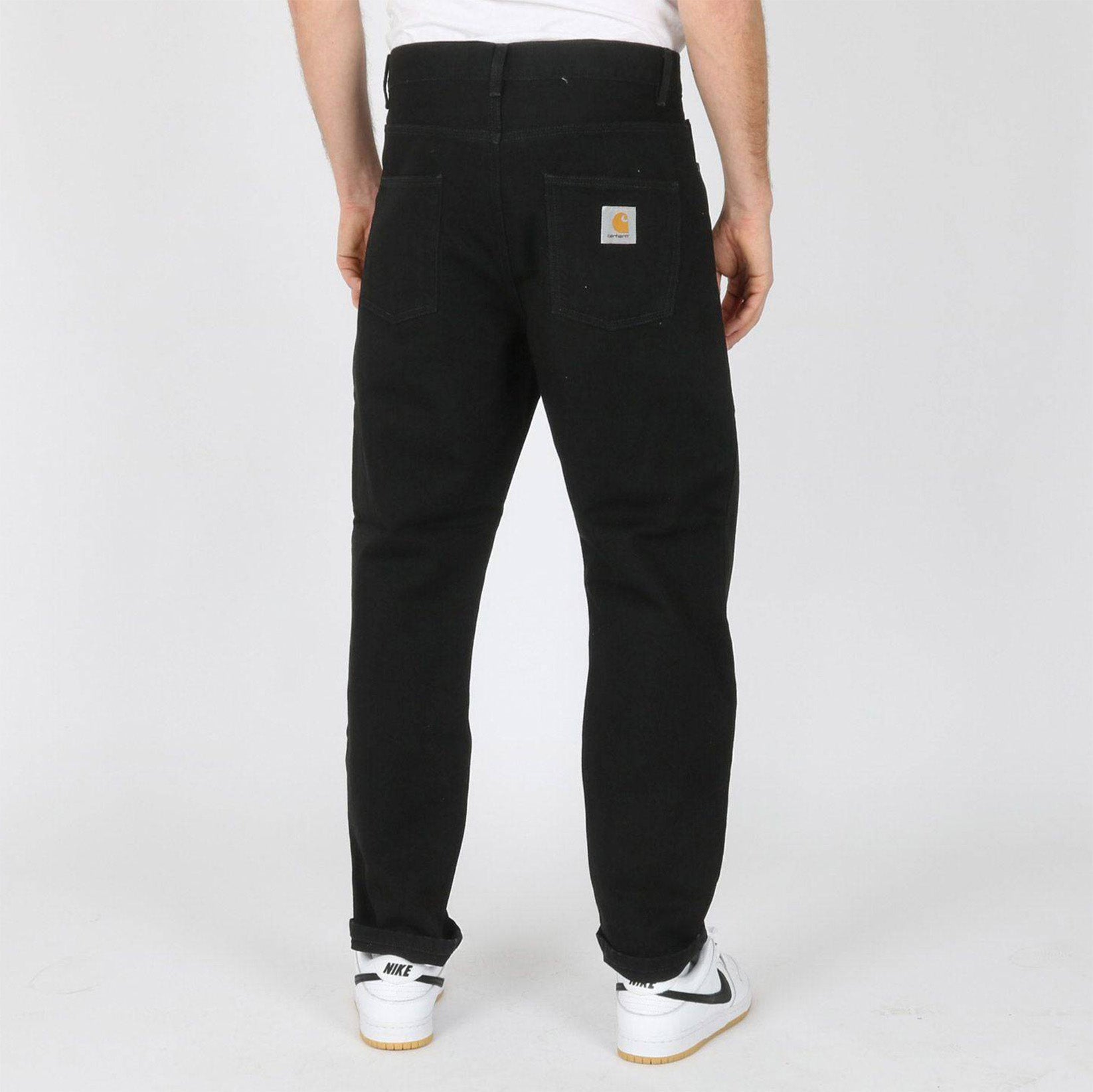 Carhartt WIP Newel Pant - Black One Wash Schwarz Bild 3