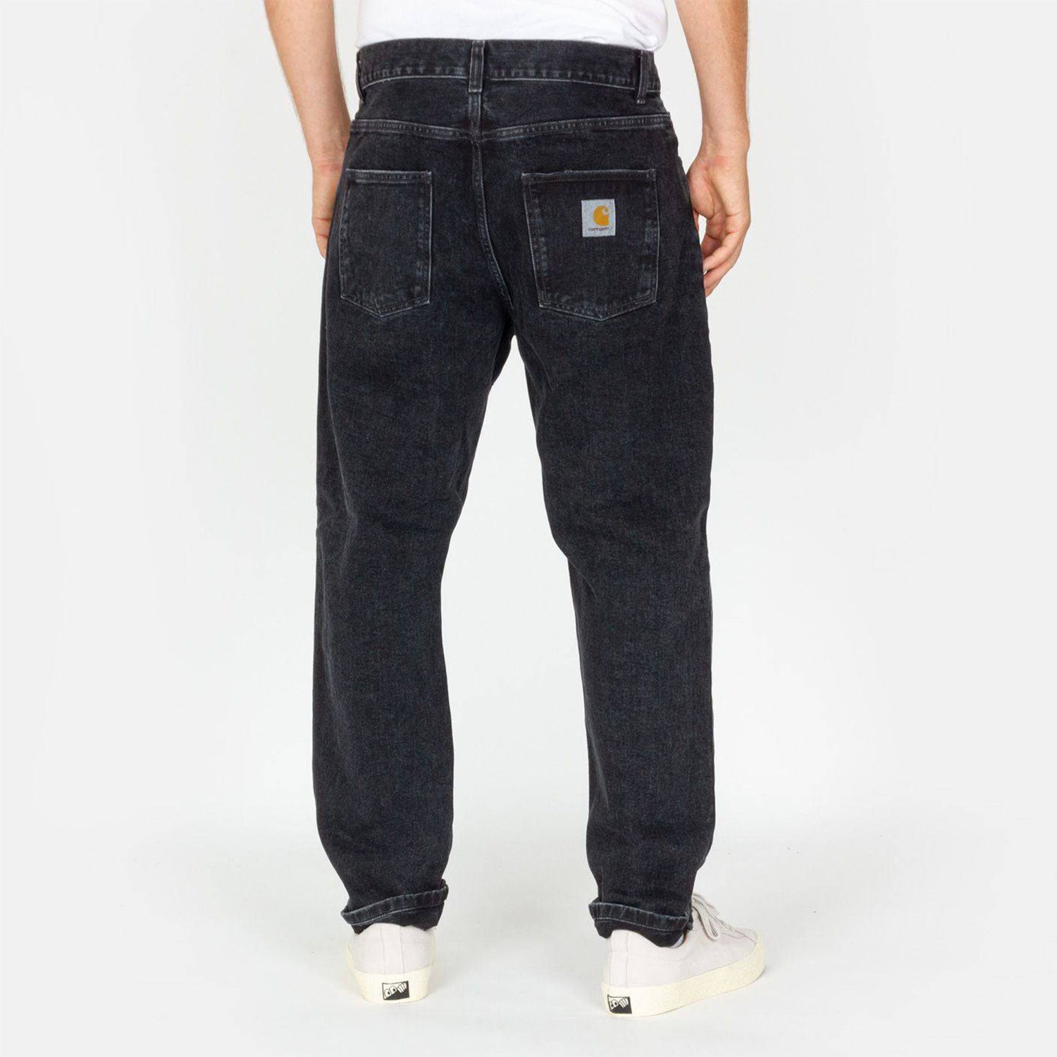 Carhartt WIP Newel Pant - Black stone washed Schwarz Bild 3