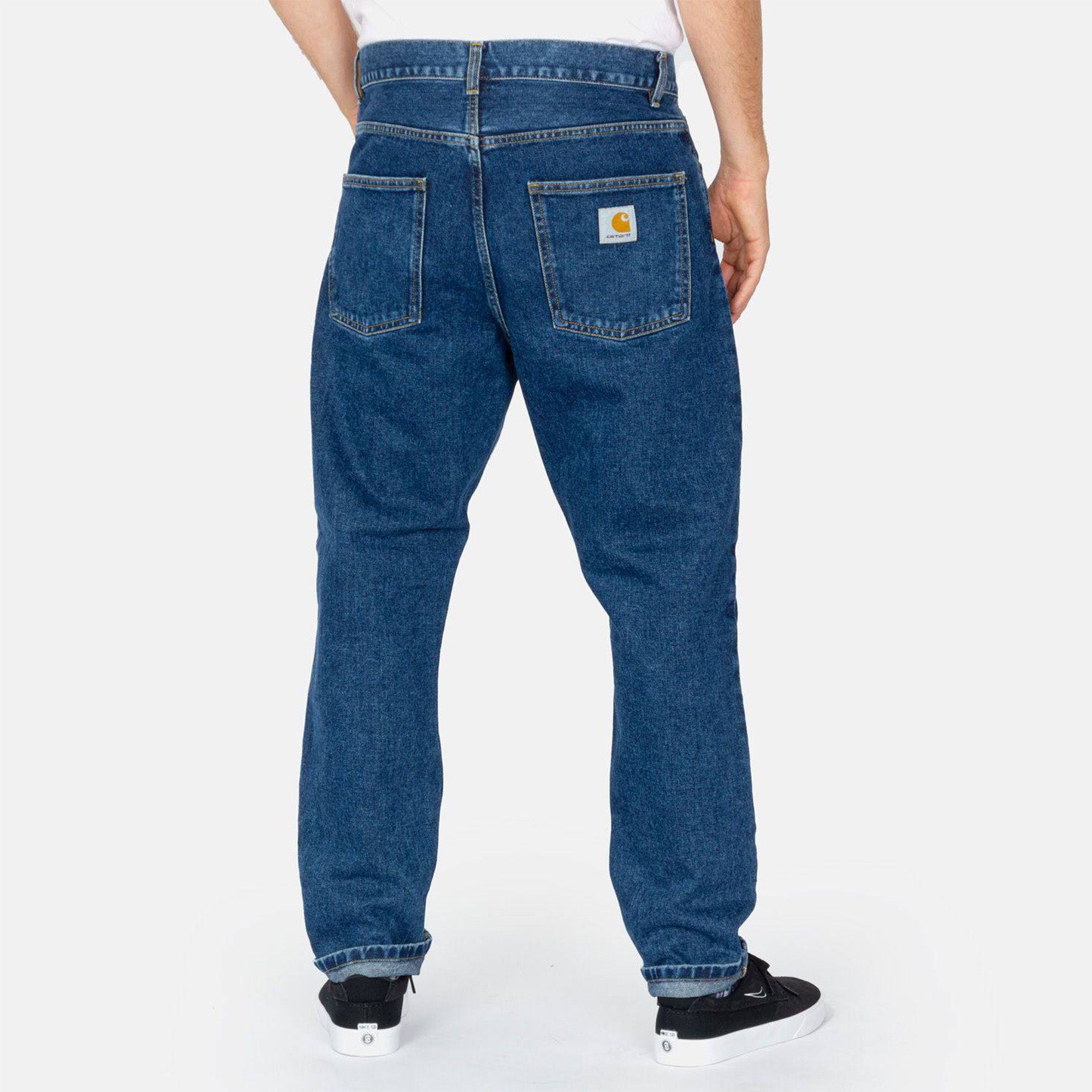 Carhartt WIP Newel Pant - Blue Stoned Washed Blau Bild 3