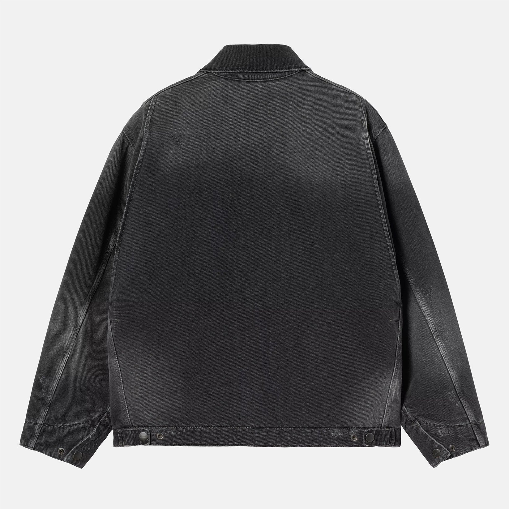 Carhartt WIP OG Detroit Jacket - Black Grind Wash Schwarz Bild 2