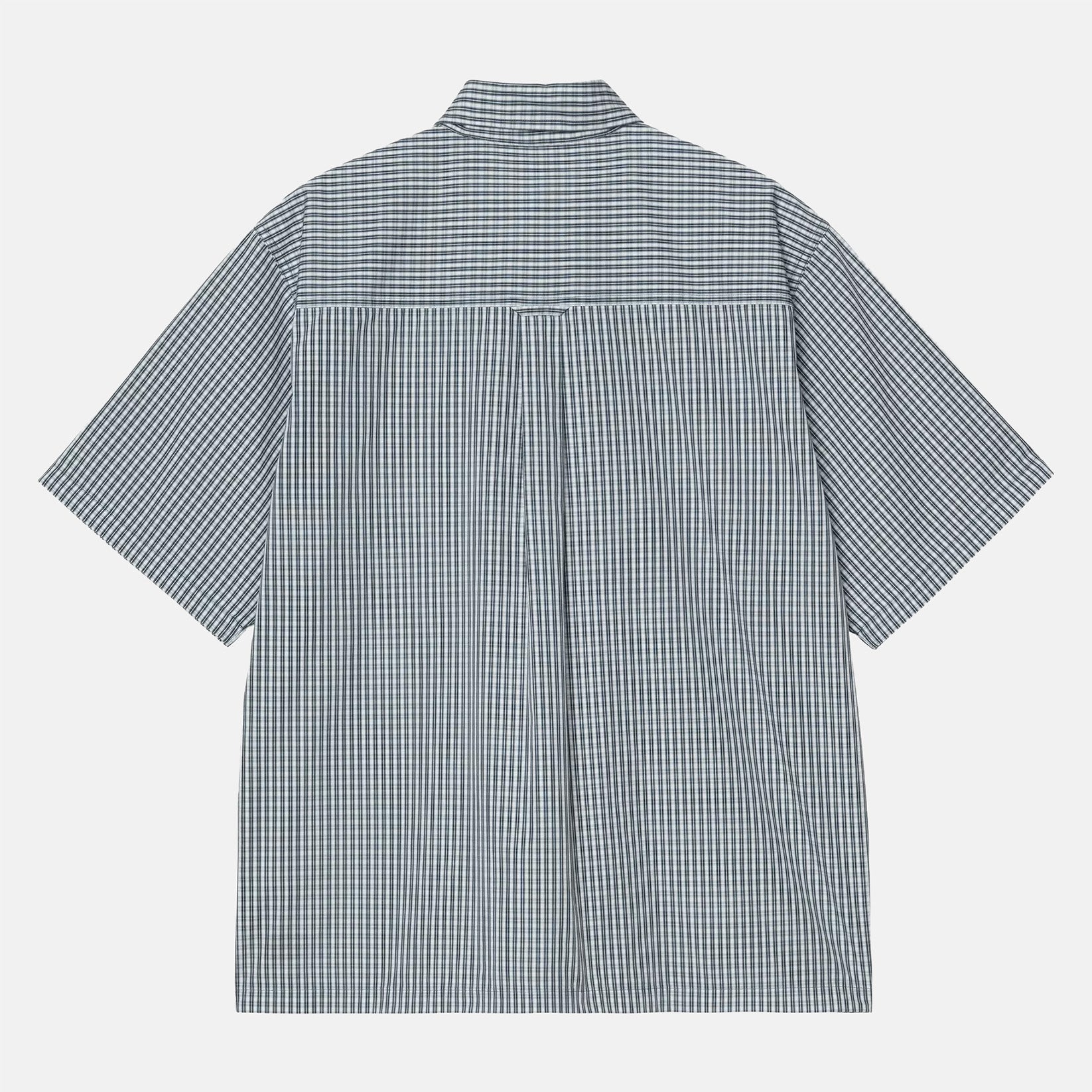 Carhartt WIP S/S Groff Hemd - Groff Check / Blue River Blau Bild 2
