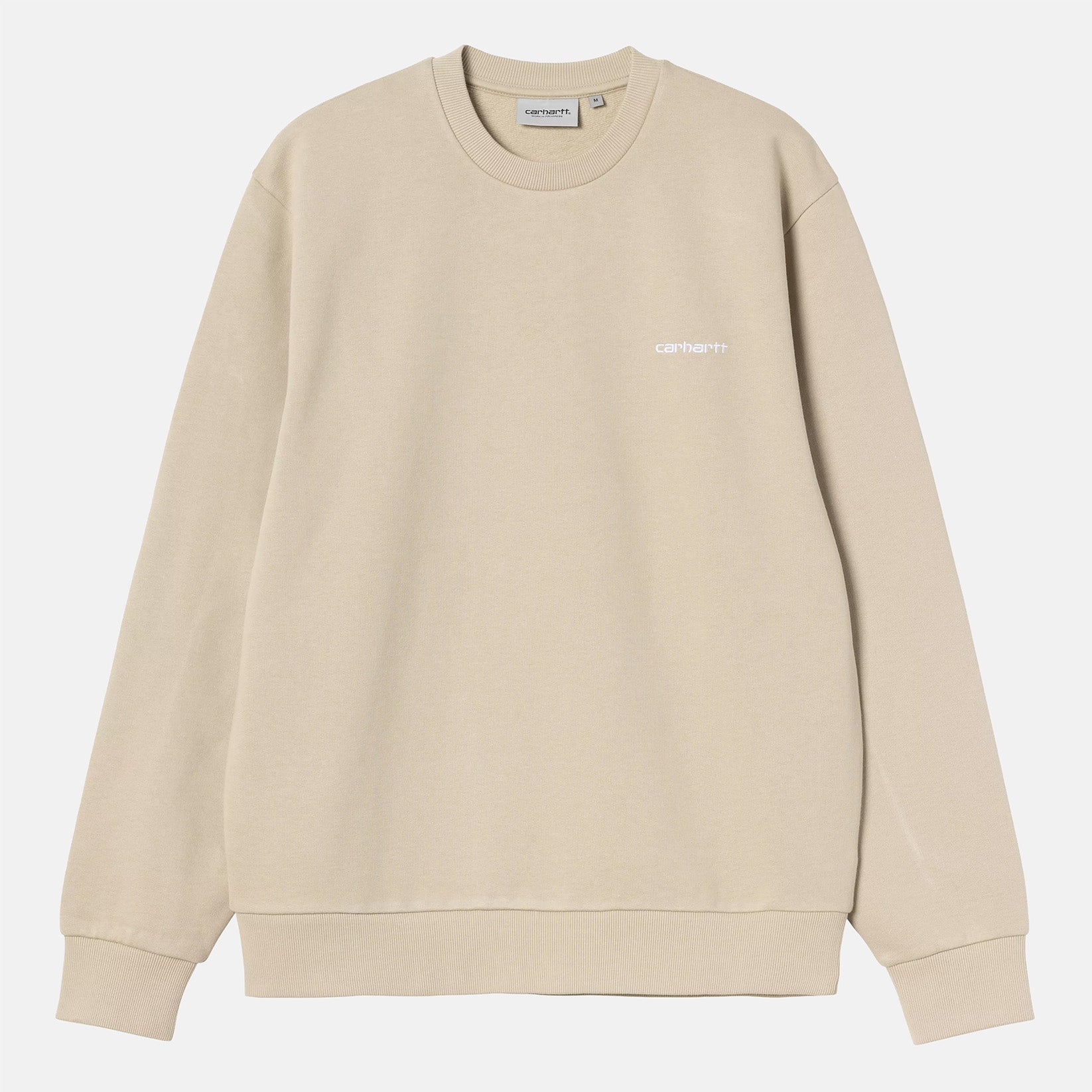 Carhartt WIP Script Embroidery Crewneck - Barchan Beige Bild 1