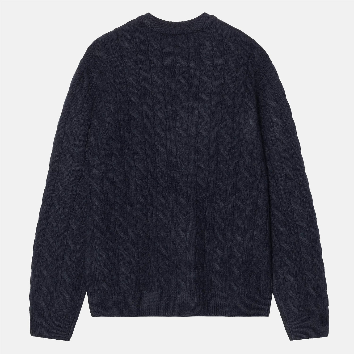 Carhartt WIP Signature Sweater - Deep Night / Glassy Pink Blau Bild 2