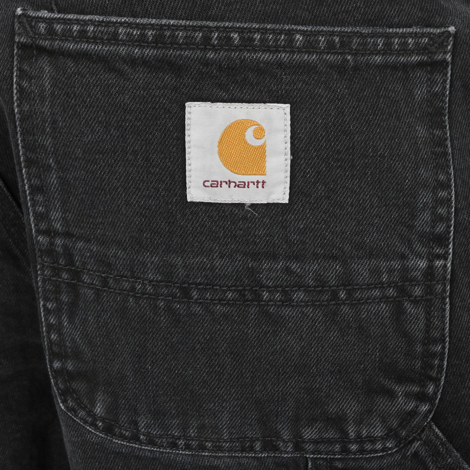 Carhartt WIP Single Knee Pant - Black Stone Washed Schwarz Bild 4