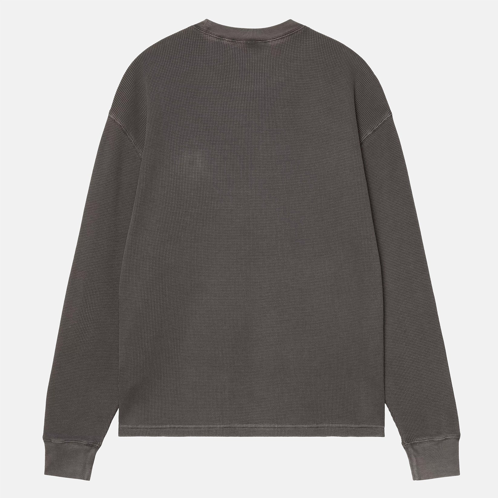 Carhartt WIP Vista Waffle Longsleeve - Black Garment Dyed Schwarz Bild 2