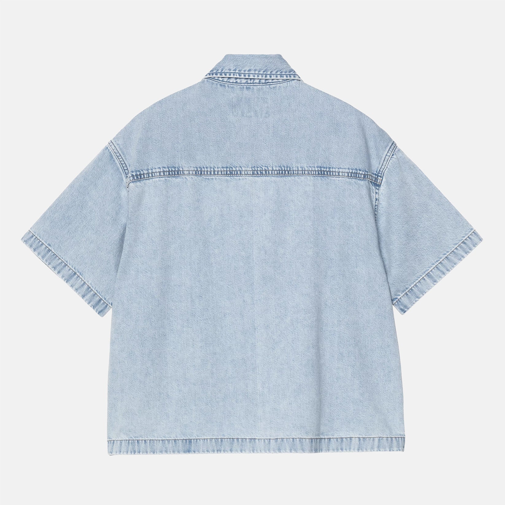 Carhartt WIP W´Lovilia Denim Hemd - Blue Stone Bleached Blau Bild 2