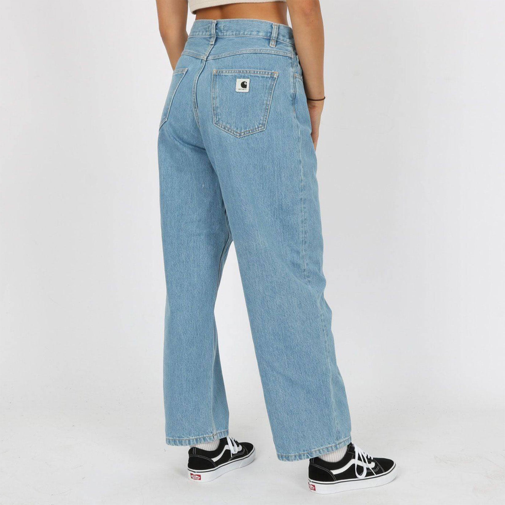 Carhartt WIP Women Brandon Pant - Blue Stone Bleached Blau Bild 3